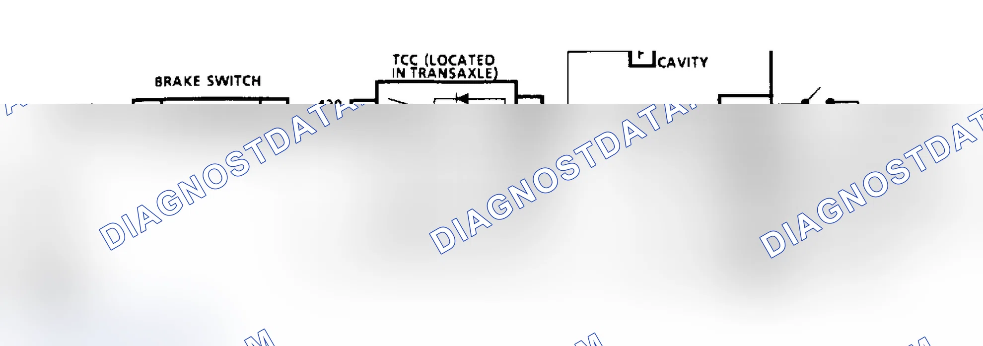 Scheme 292: Code 27 or 28: Gear Switch Ckts Diag (3.3L A Body W/125-C Trans)