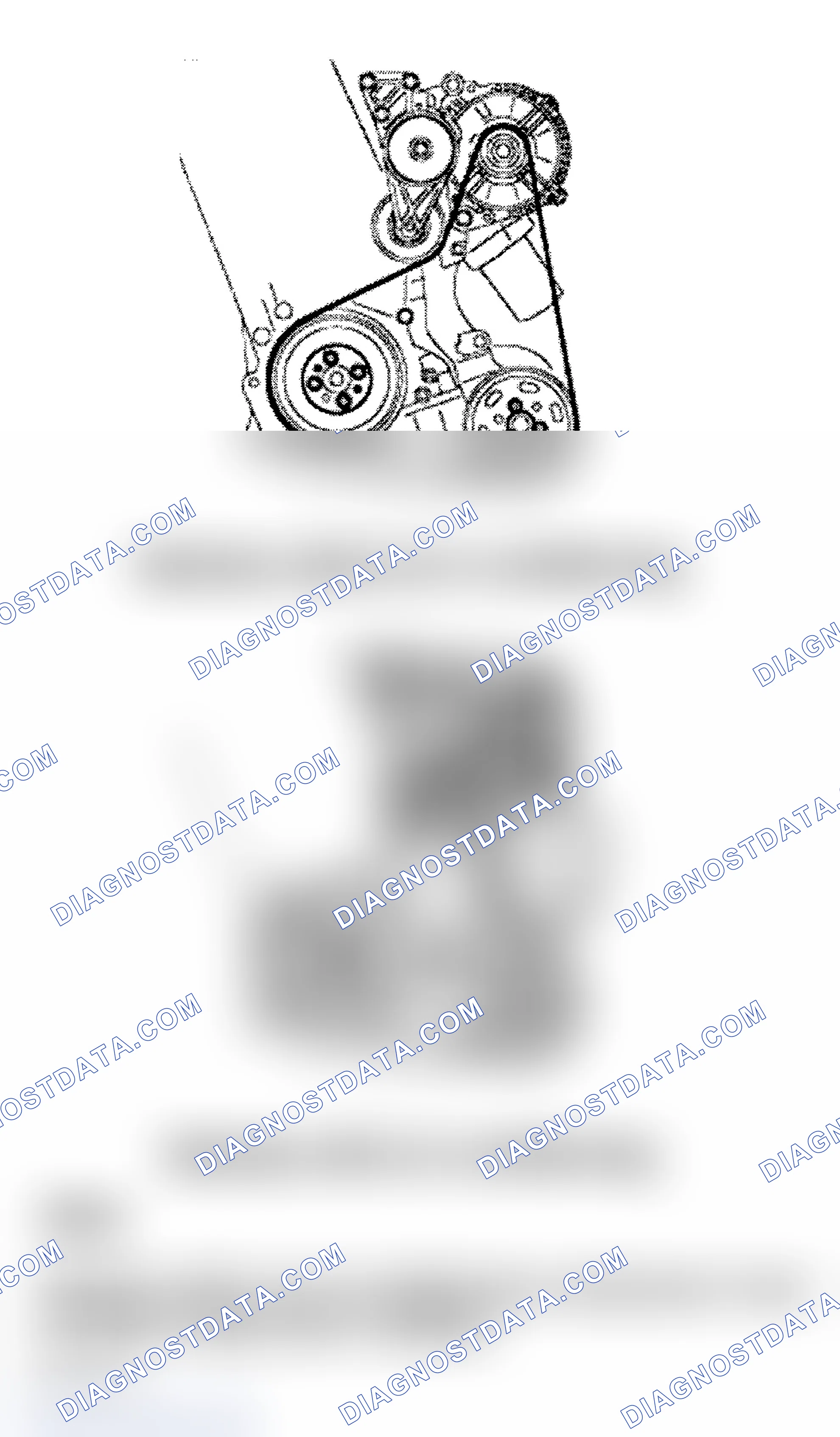 Scheme 14: DRIVE BELT ROUTING (1.8L TURBO)