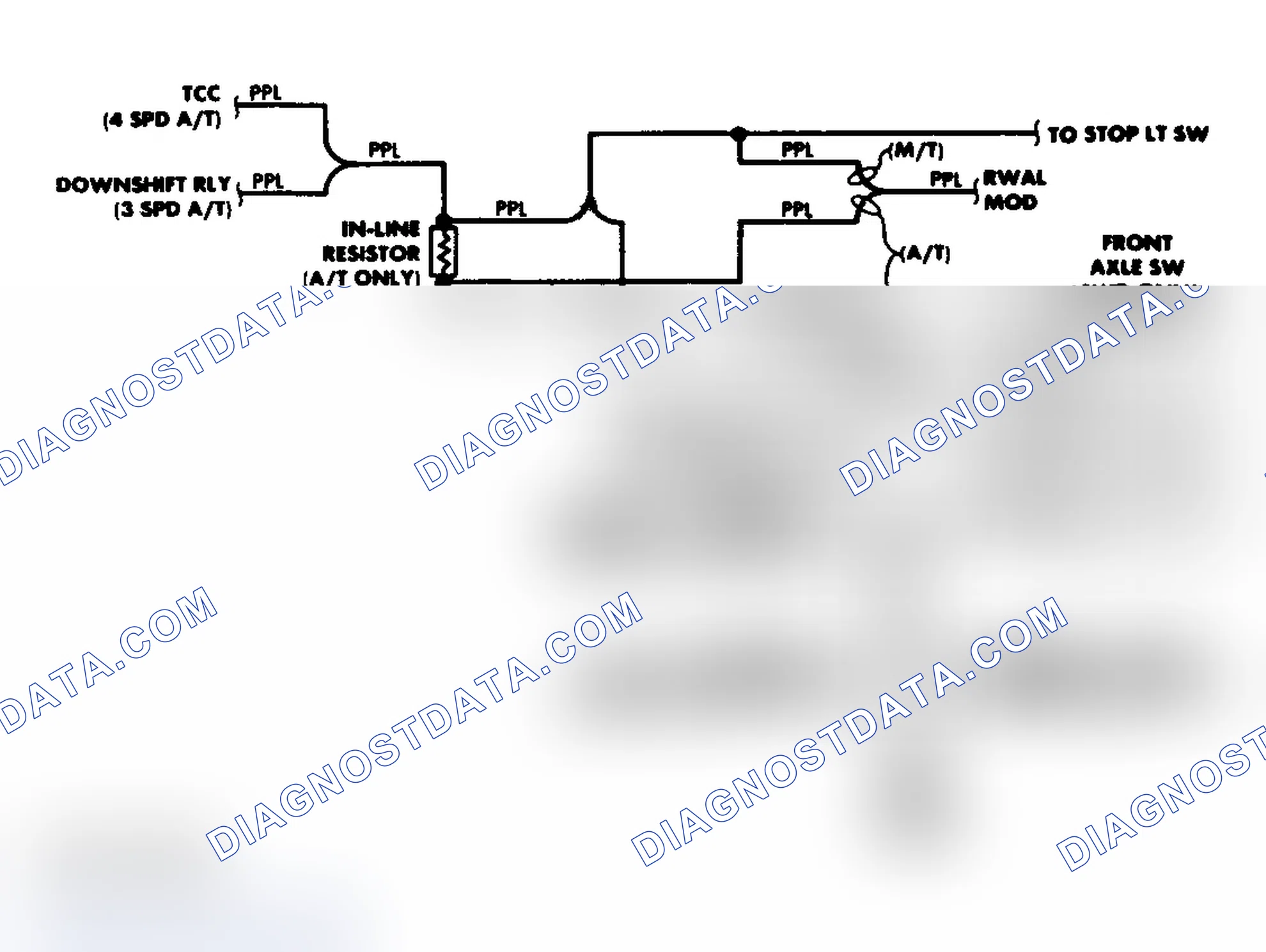 Scheme 2: Transfer Case Circuit (1988)