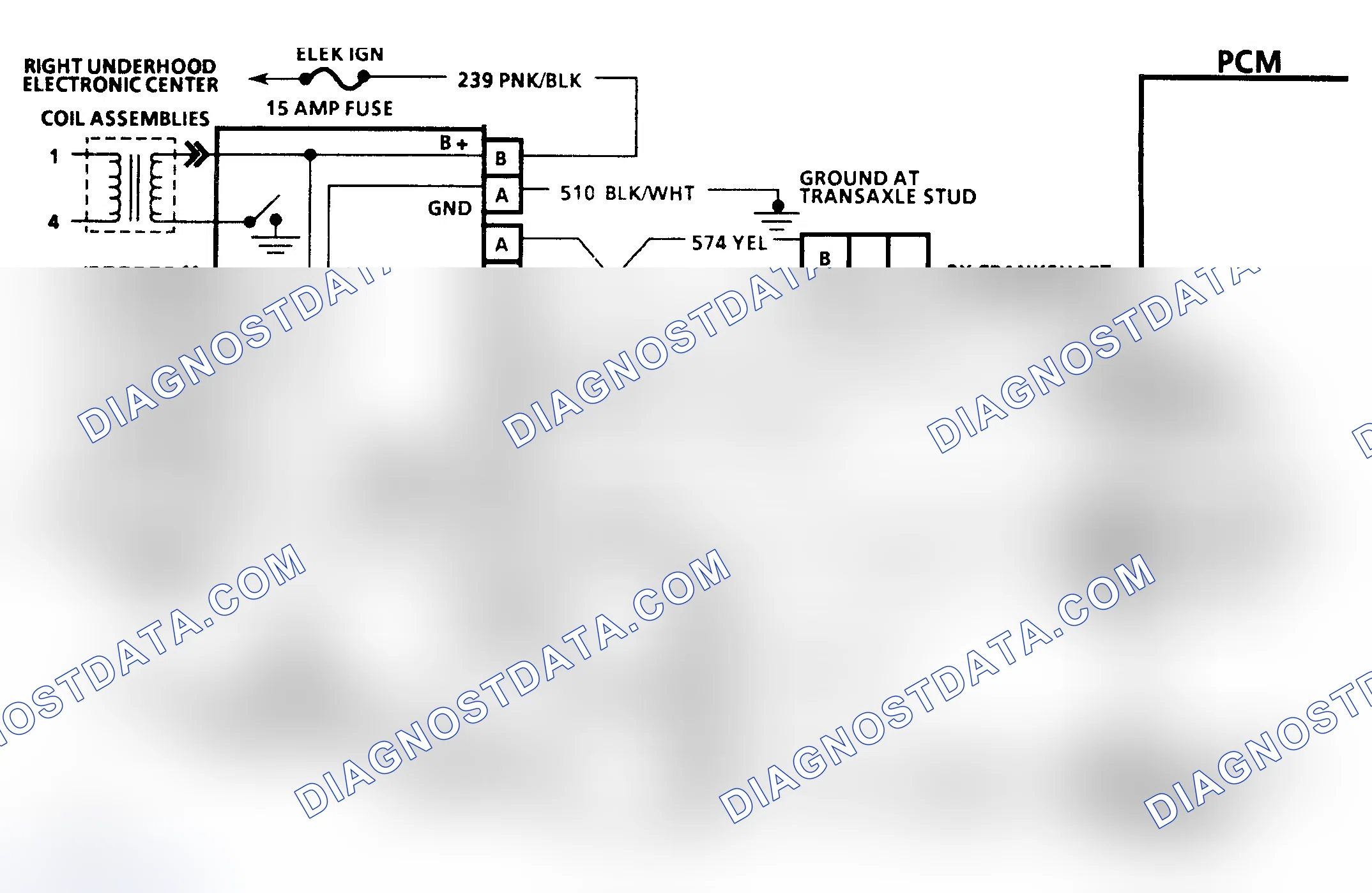 Scheme 50: Codes P1350/P1361 Schematic (3.8L) IC Circuit