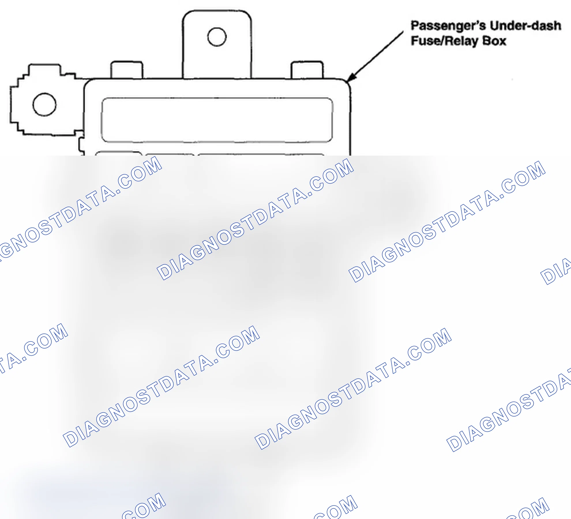 Scheme 363: Passengers Under-Dash Fuse/Relay Box (6-7)