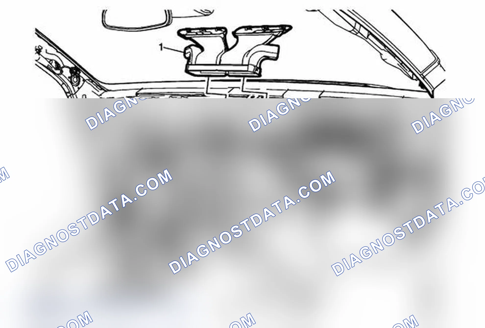 Scheme 55: Windshield Defroster Nozzle Duct Replacement