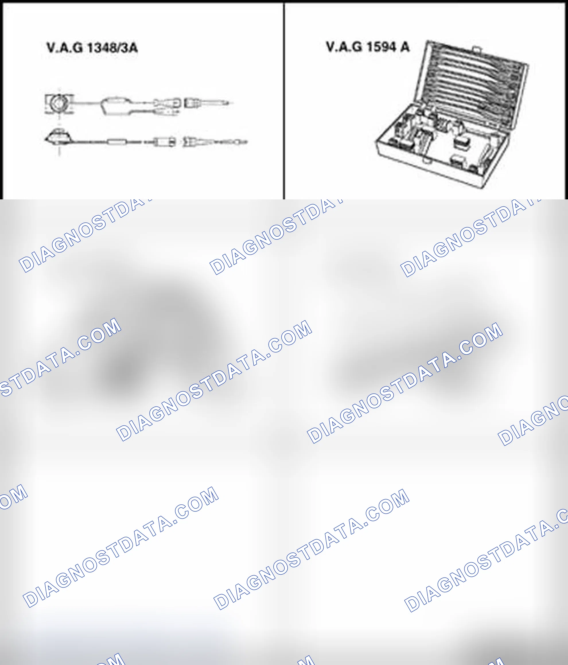 Scheme 67: Injection quantity, leak tightness and spray pattern of injectors, checking