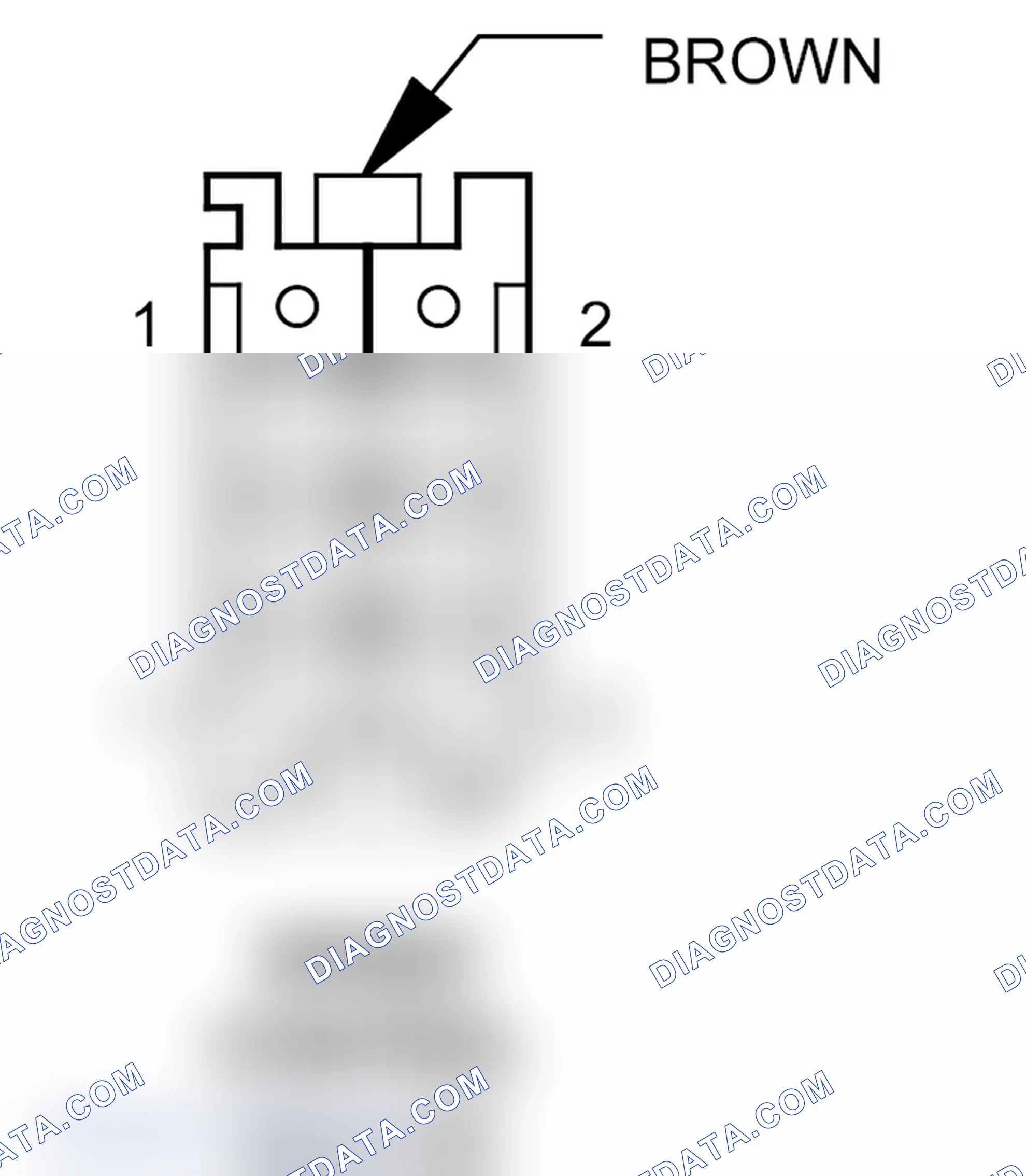 Scheme 232: Speed Control Switch Connector End View