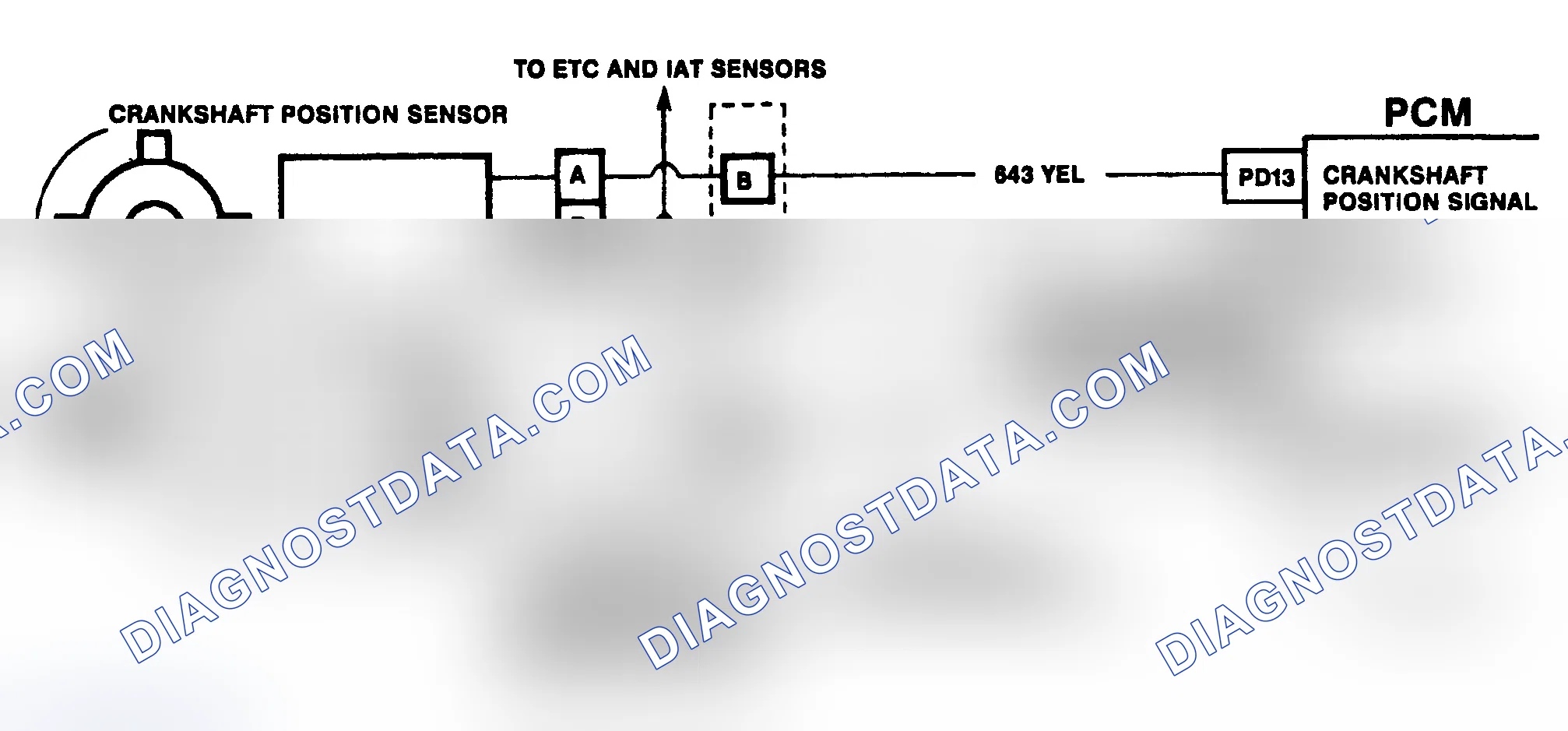 Scheme 327: DTC 19 Schematic ("C" & "K" Series) Crankshaft Position Reference Error