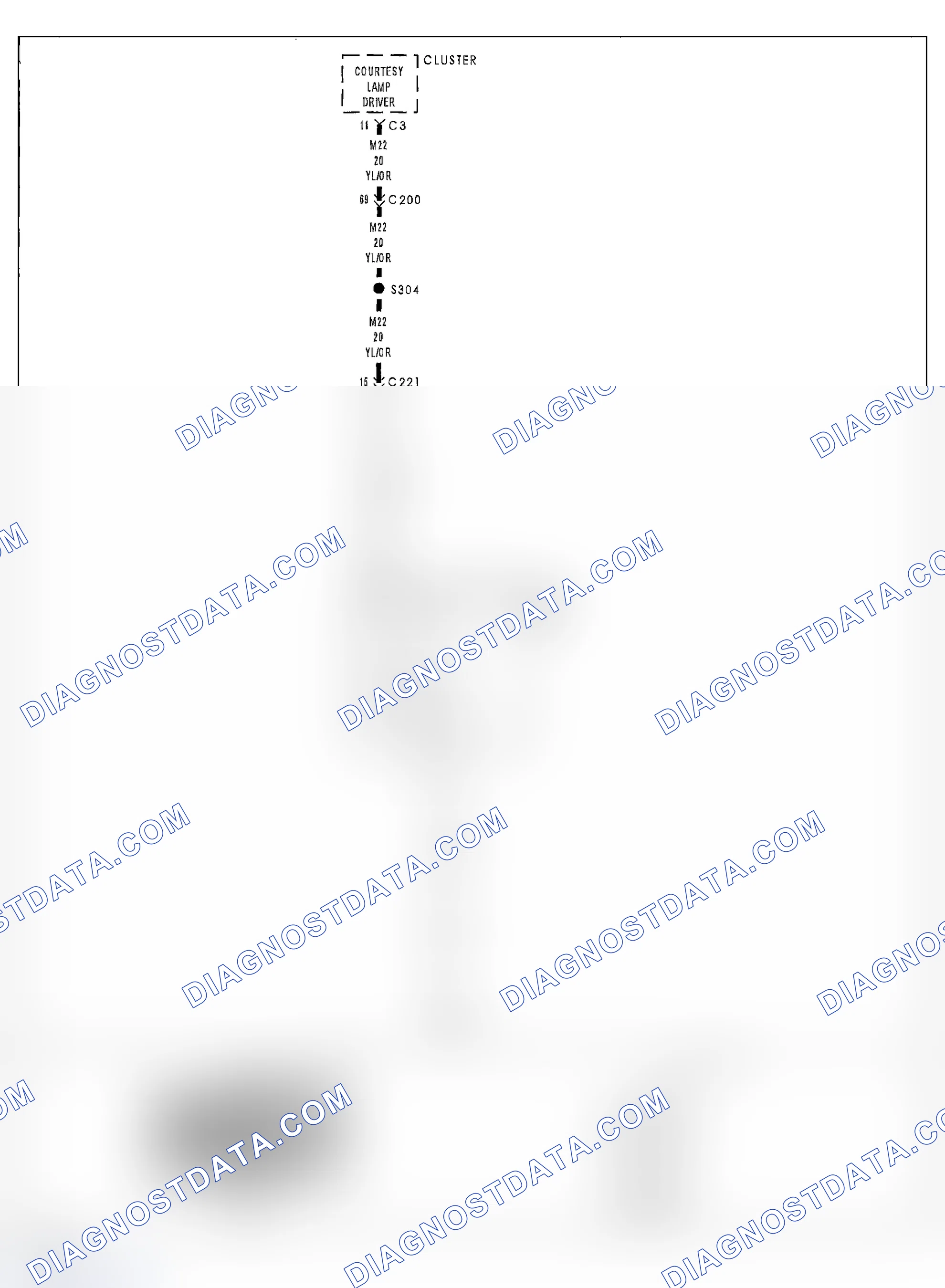 Scheme 10: B1629-CARGO LAMP OUTPUT CIRCUIT OPEN