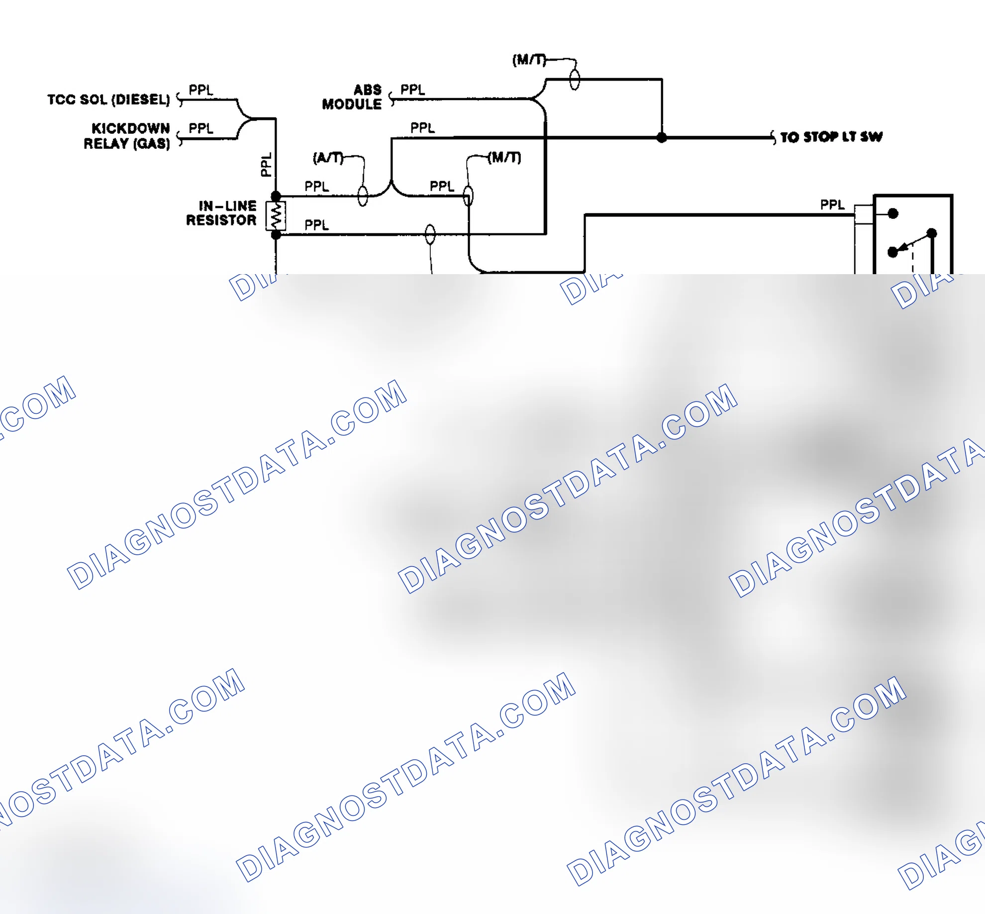 Scheme 4: Transfer Case Circuit (1990)