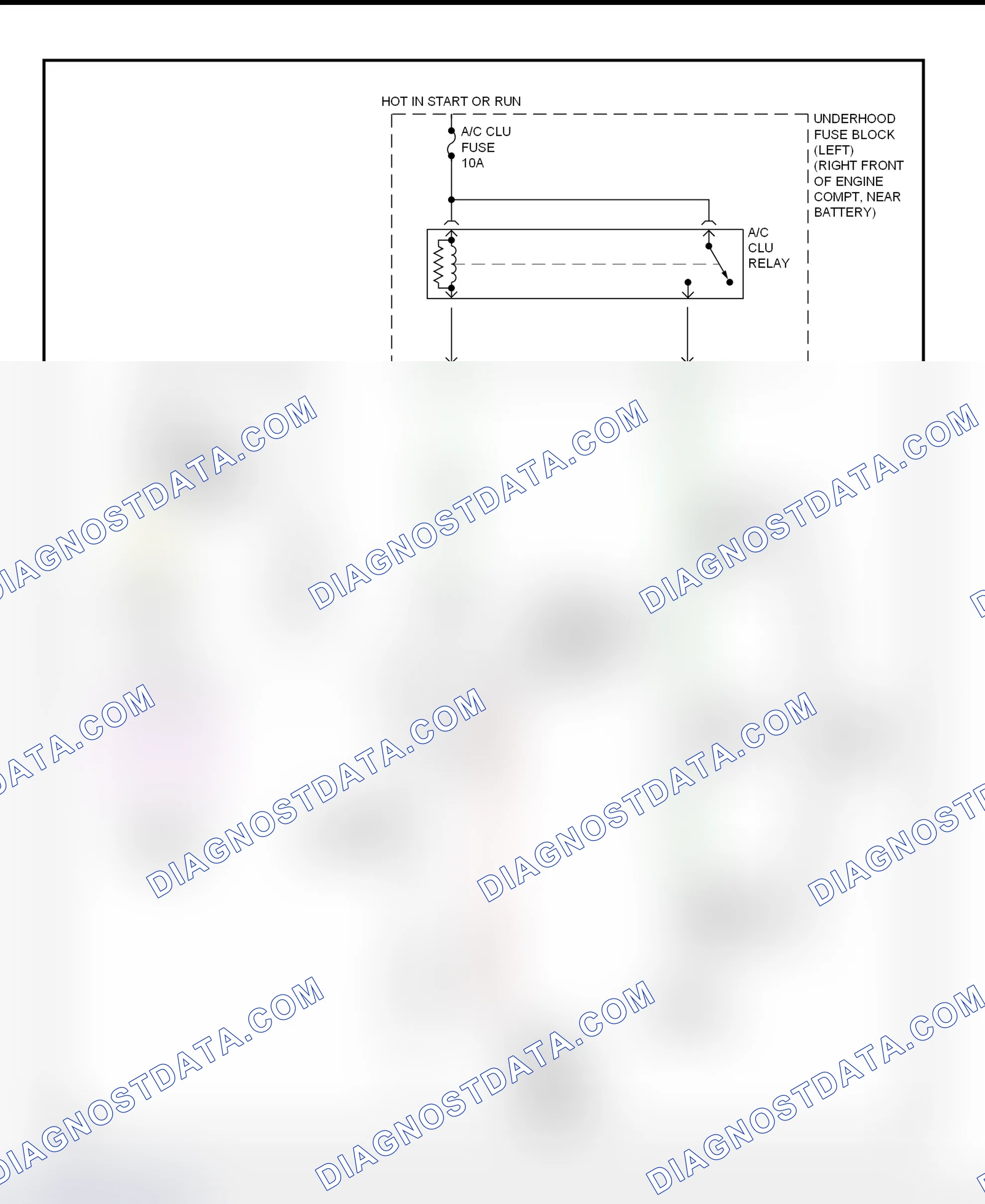 Scheme 36: A/C Compressor Clutch Control Circuit Wiring Diagram (2000-01 Park Avenue)