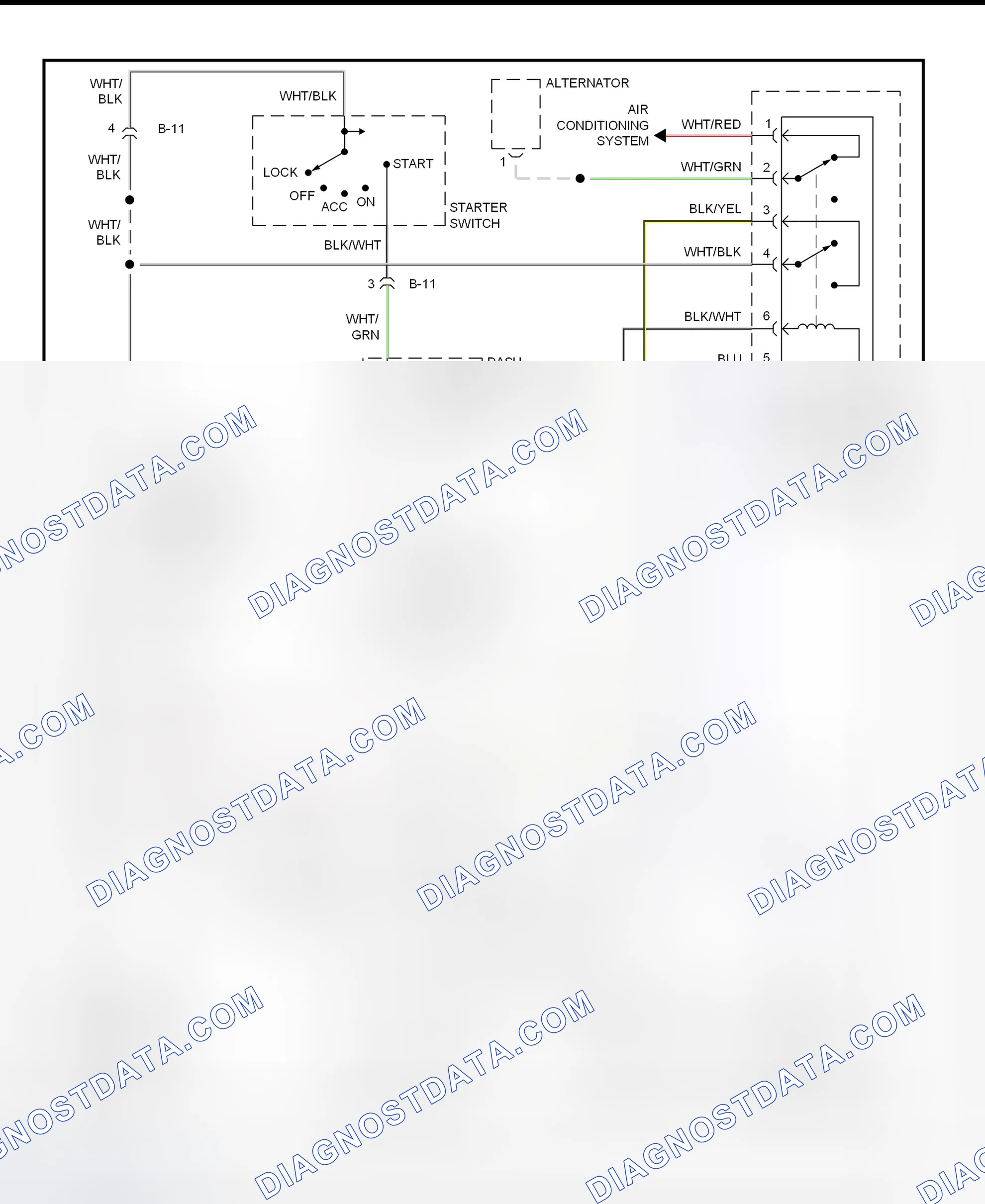 Scheme 6: Starting System Wiring Diagram (Trooper - M/T)