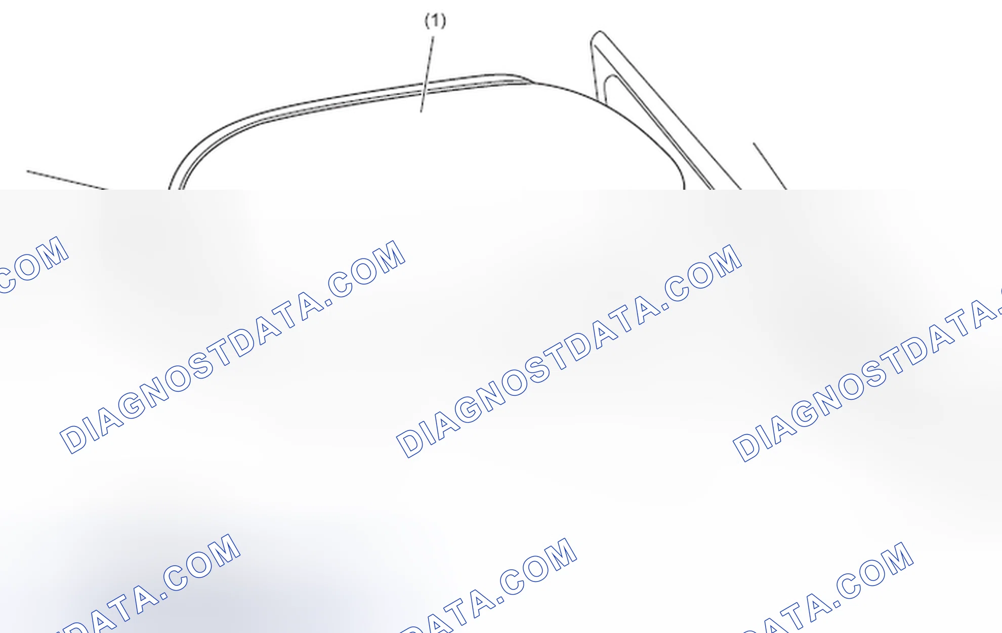 Scheme 4: Identifying Door Mirror Scalp Cap, Groove And Side Turn Signal Light