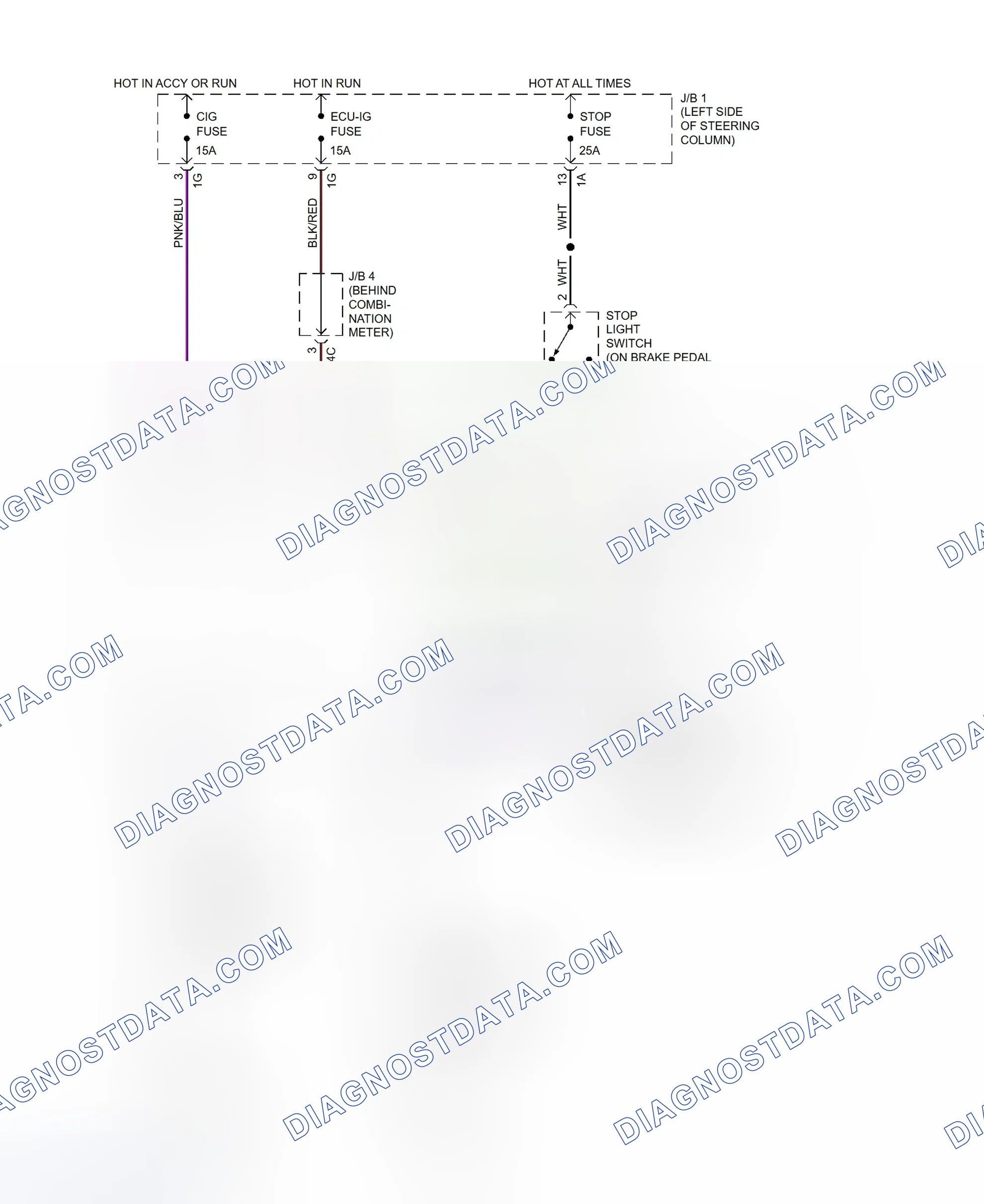 Scheme 4: Shift Interlock System Wiring Diagram (LS300)