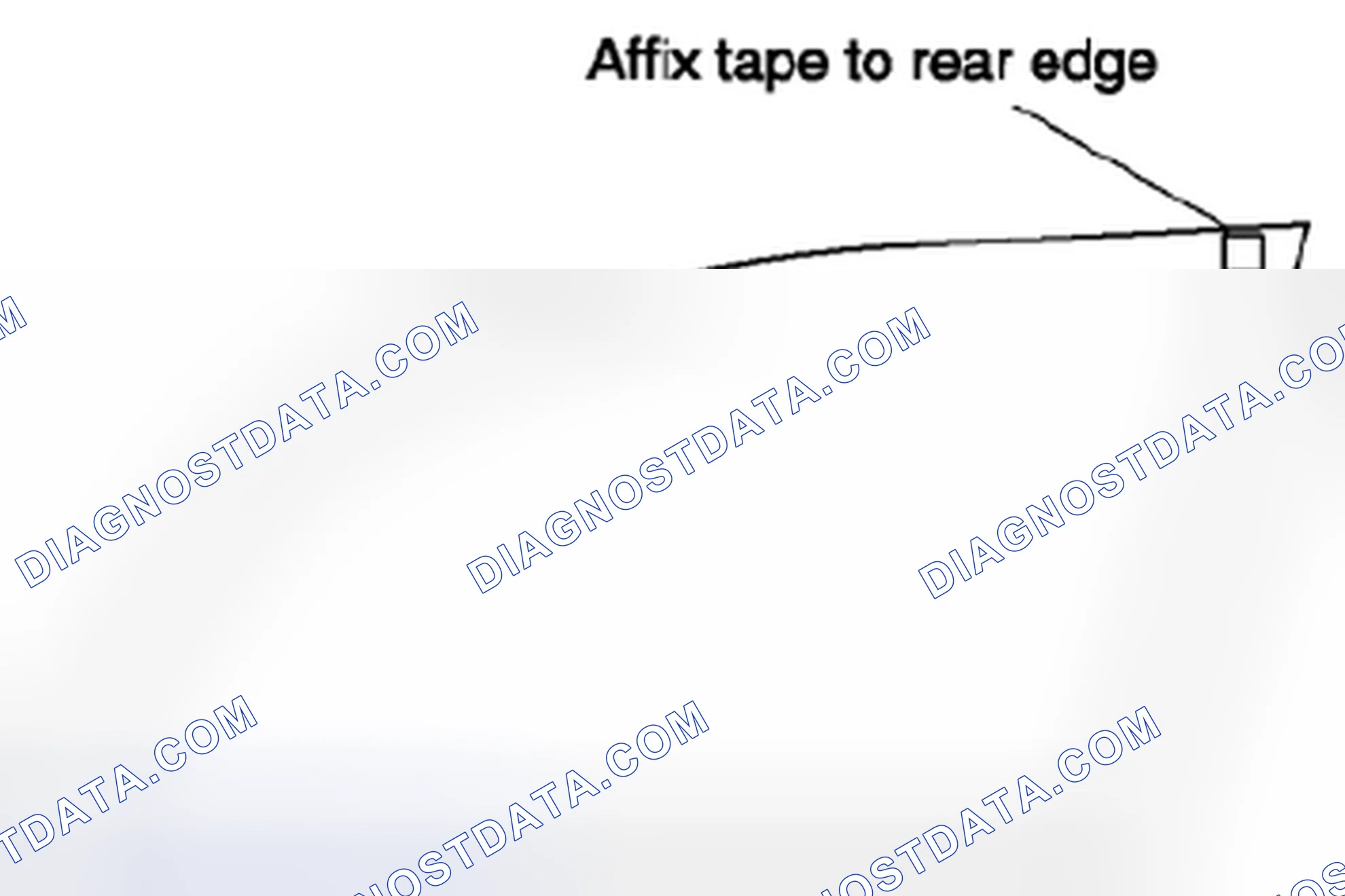 Scheme 5: Identifying Tape On Rear Edge Of Door Glass