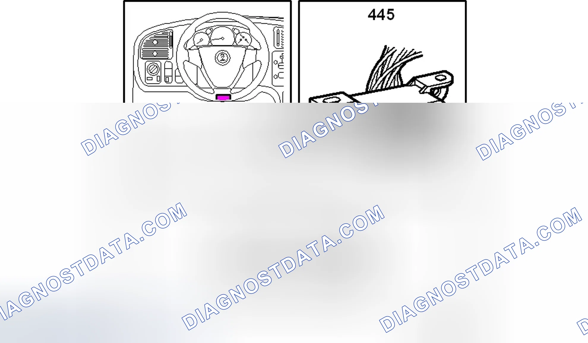Scheme 50: DATA LINK CONNECTOR, 16-PIN, CARB (445)