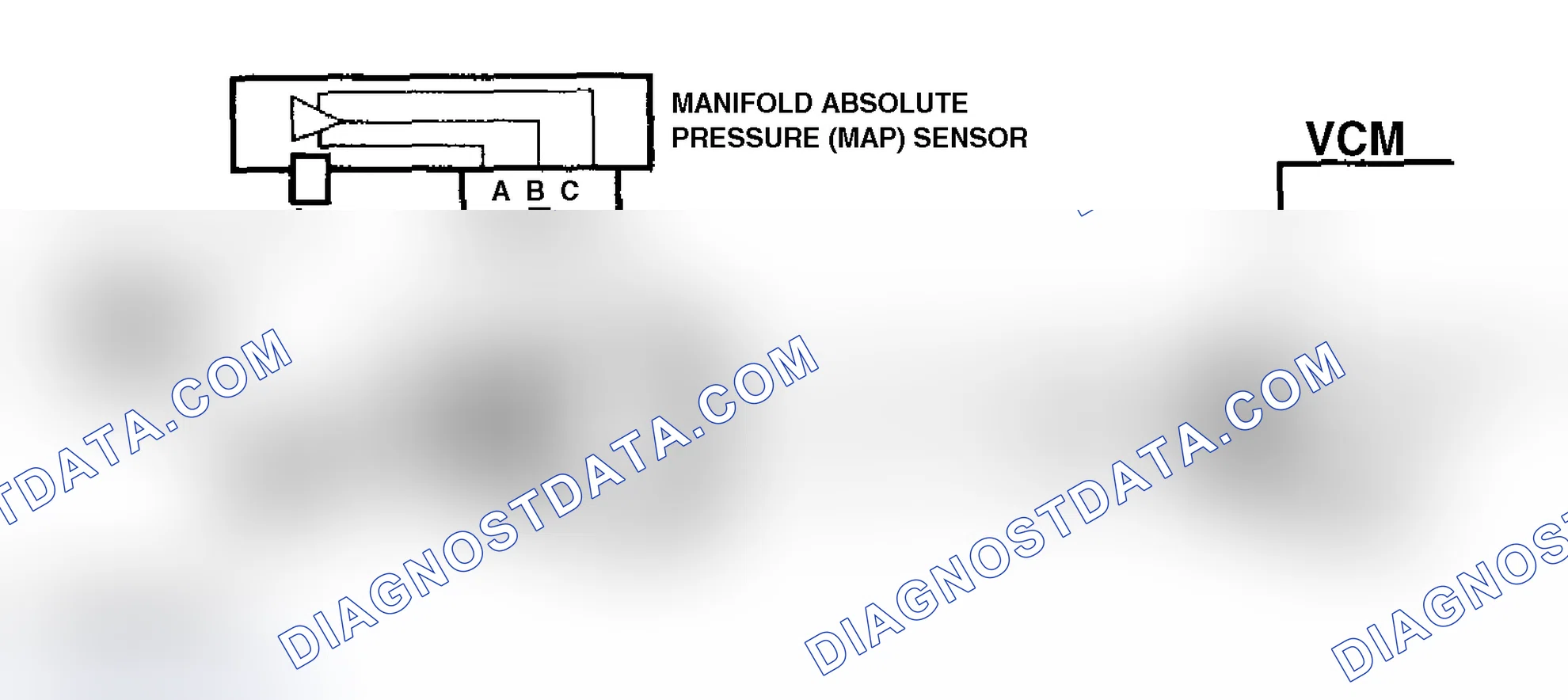 Scheme 77: Code P0107 Schematic (4.3L "S" & "T" Series Pickup M/T) MAP Sensor Circuit