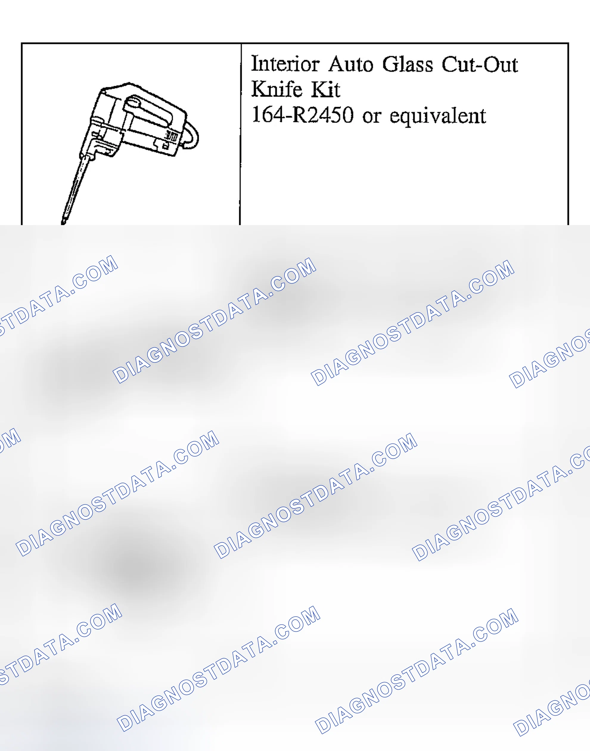 Scheme 72: Special Tool(s)