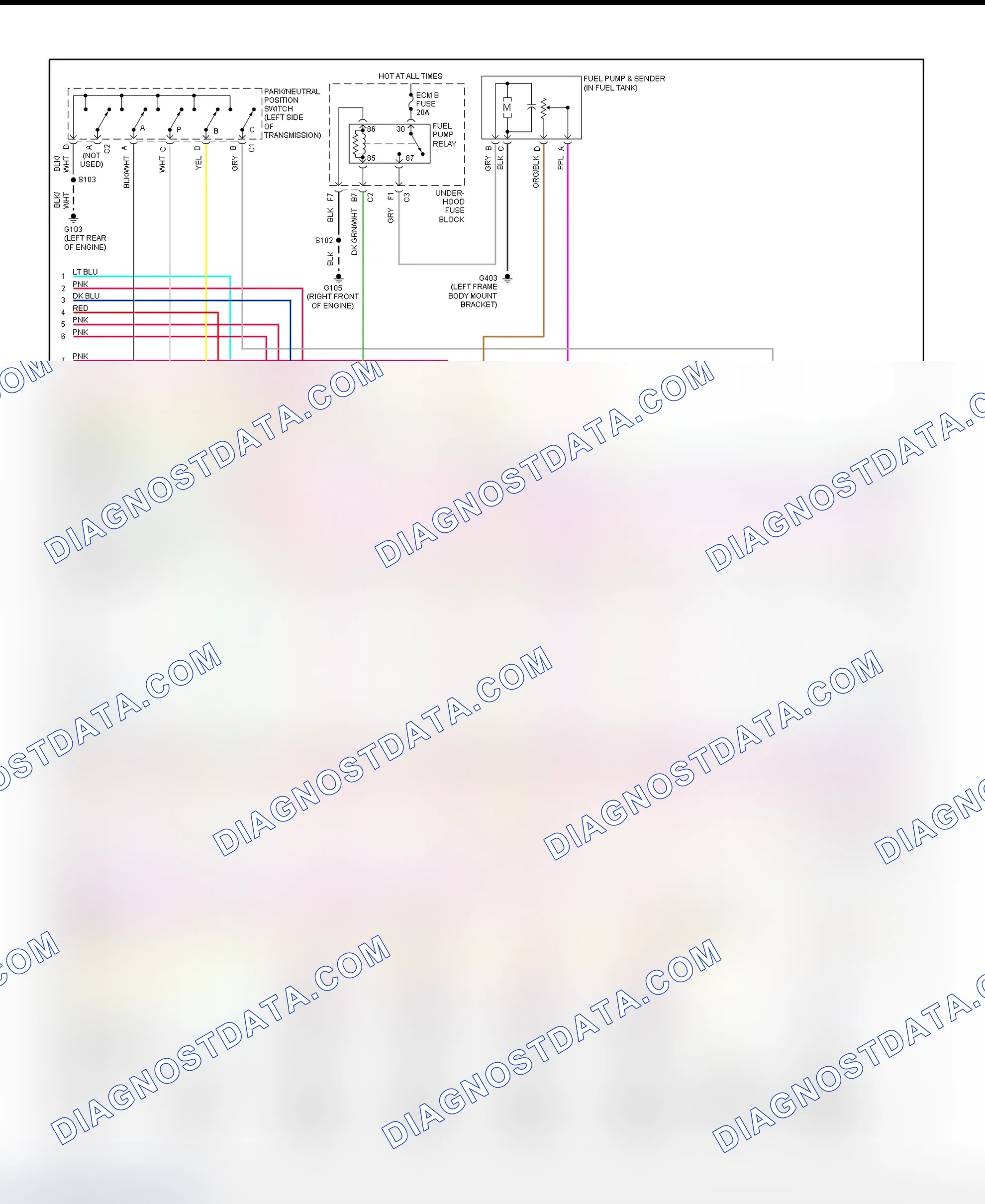 Scheme 29: PCM Wiring Diagram (Avalanche, Sierra, Silverado, Suburban, Tahoe, Yukon & Yukon XL - 4.8L & 5.3L - With Case Ground HO2S - 2 Of 5)