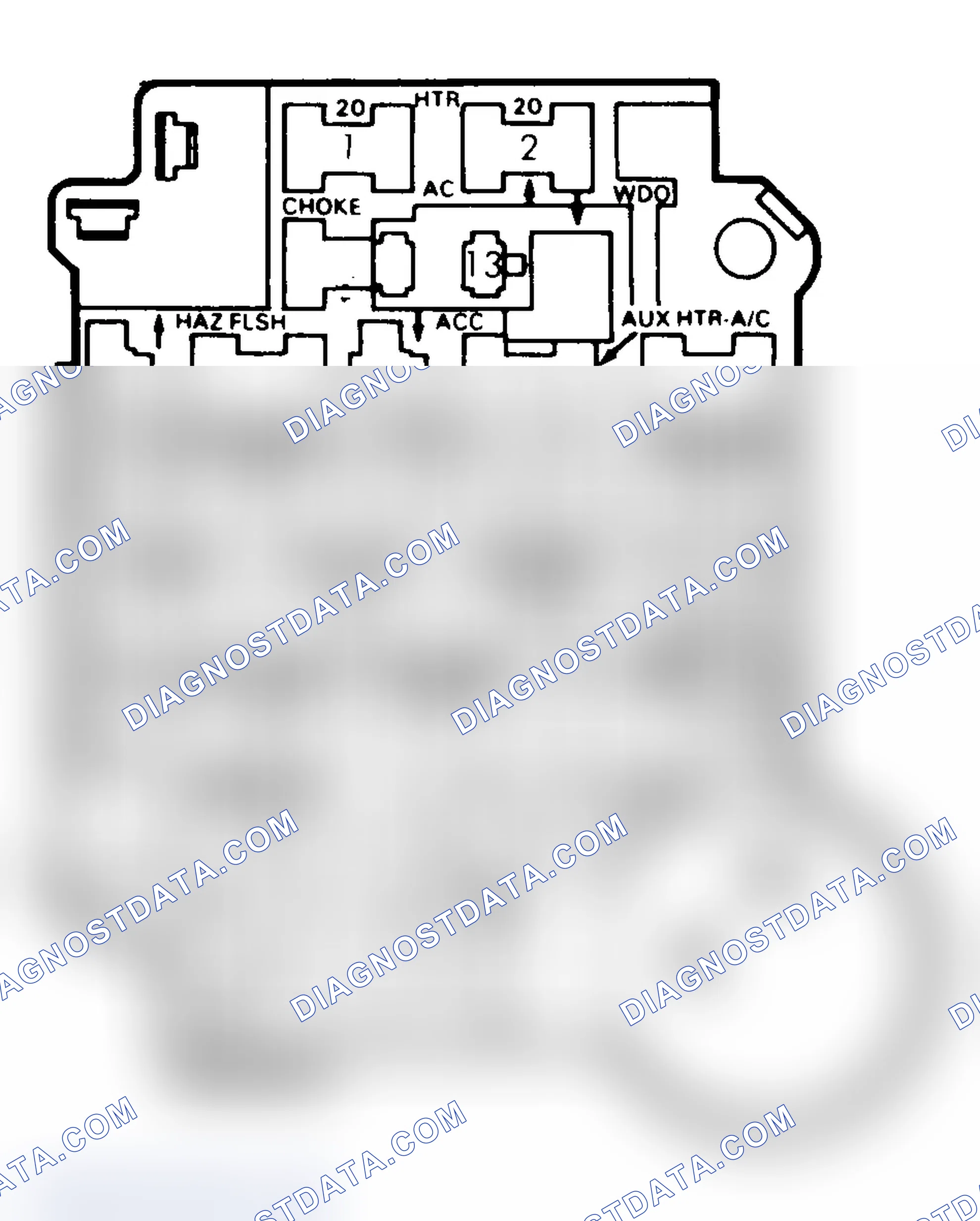Scheme 25: FUSE PANEL IDENTIFICATION (1985-87)