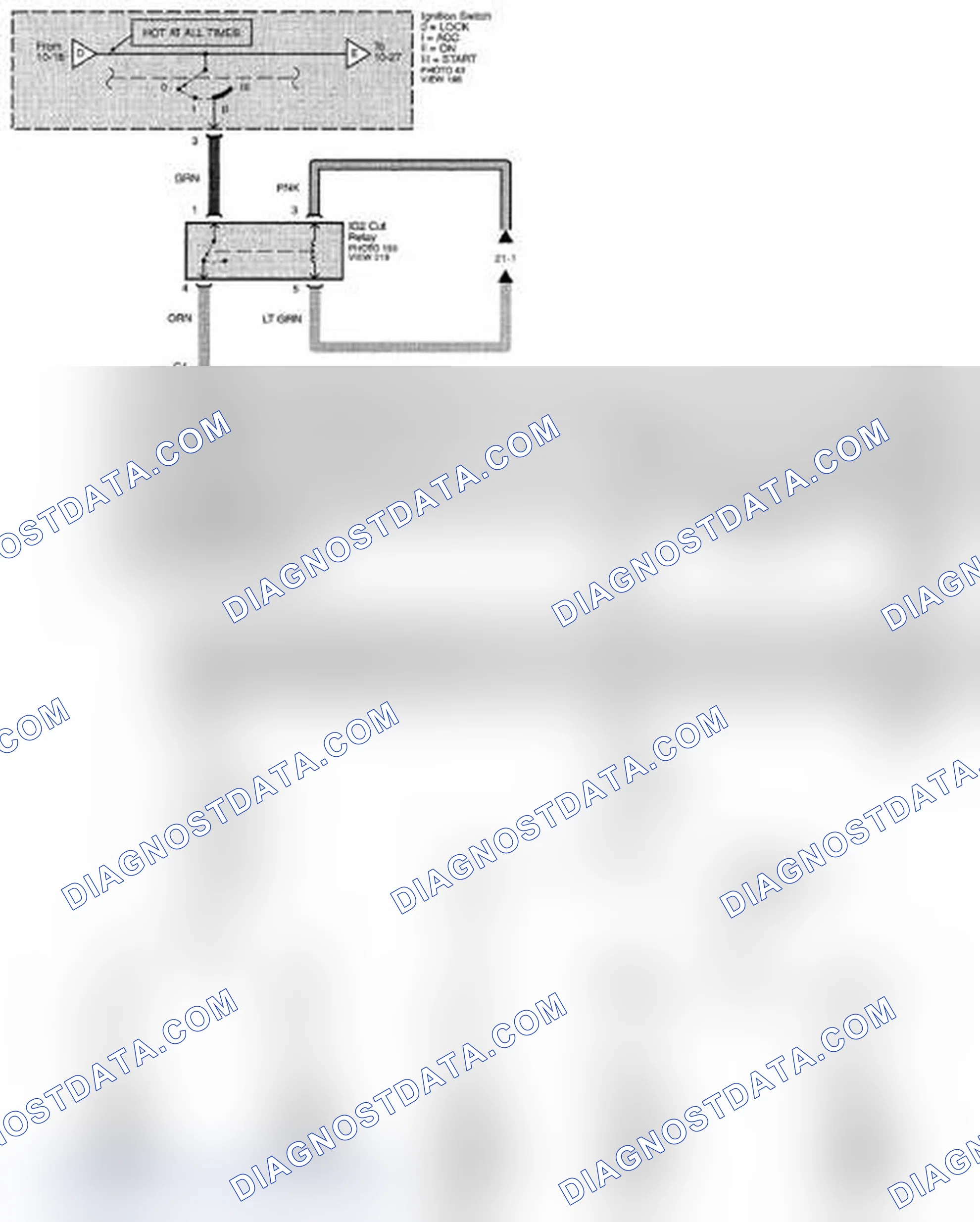 Scheme 107: Power Distribution Circuit Diagram - Without Keyless Access (Page 10-24)