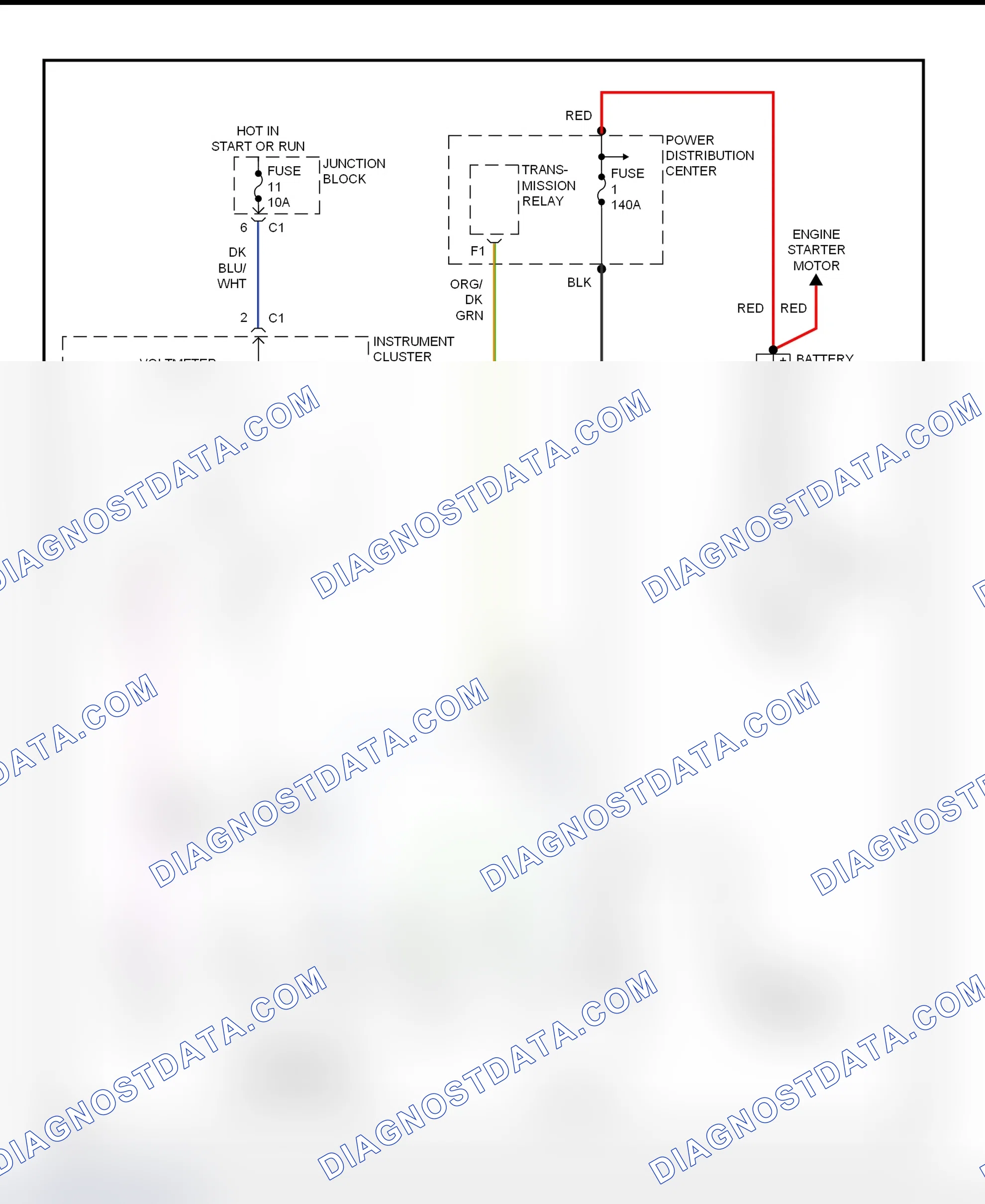 Scheme 4: Charging System Wiring Diagram (Ram Van & Ram Wagon)