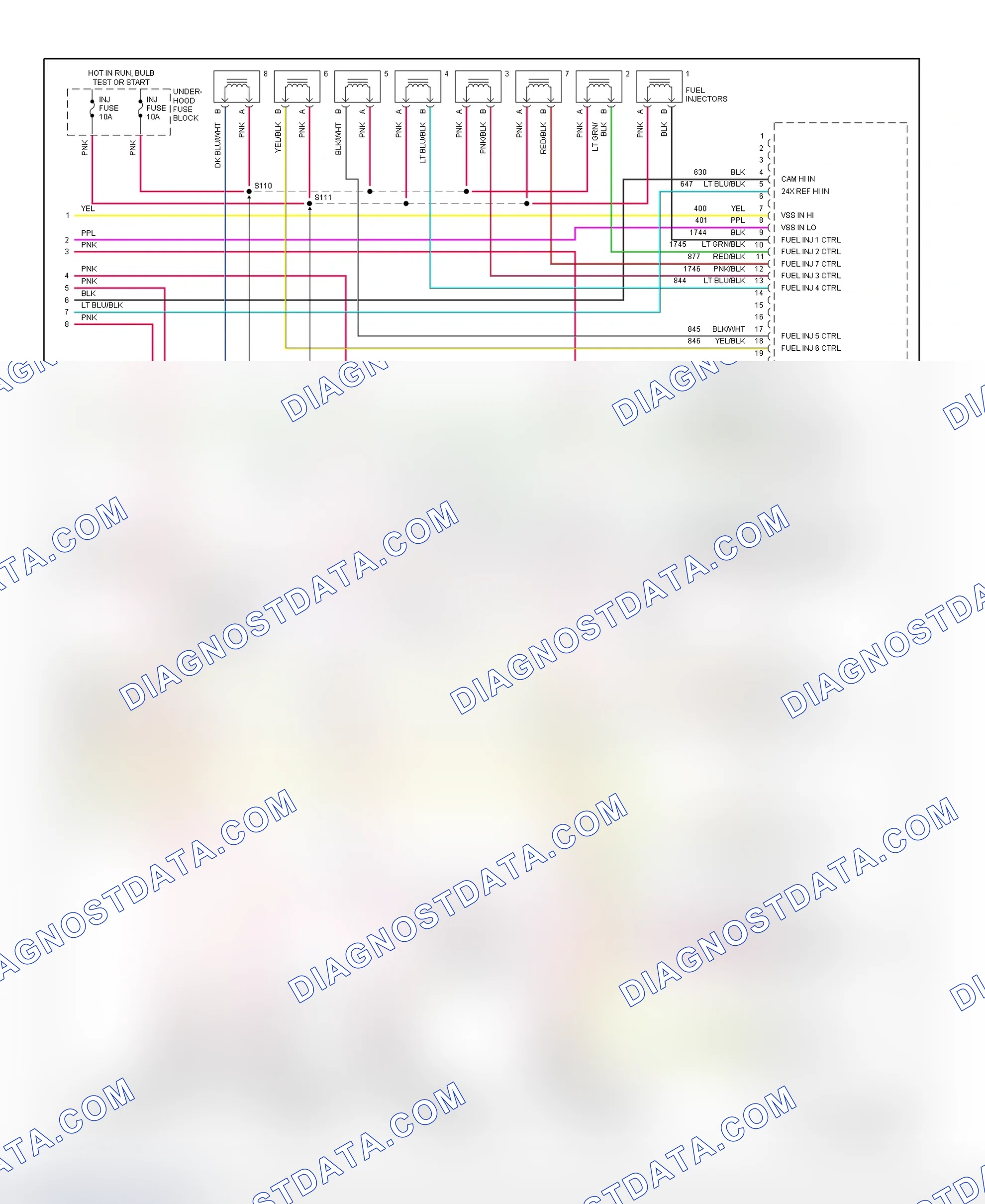 Scheme 74: PCM Wiring Diagram (DeVille & Eldorado - 4.6L - 4 Of 4)