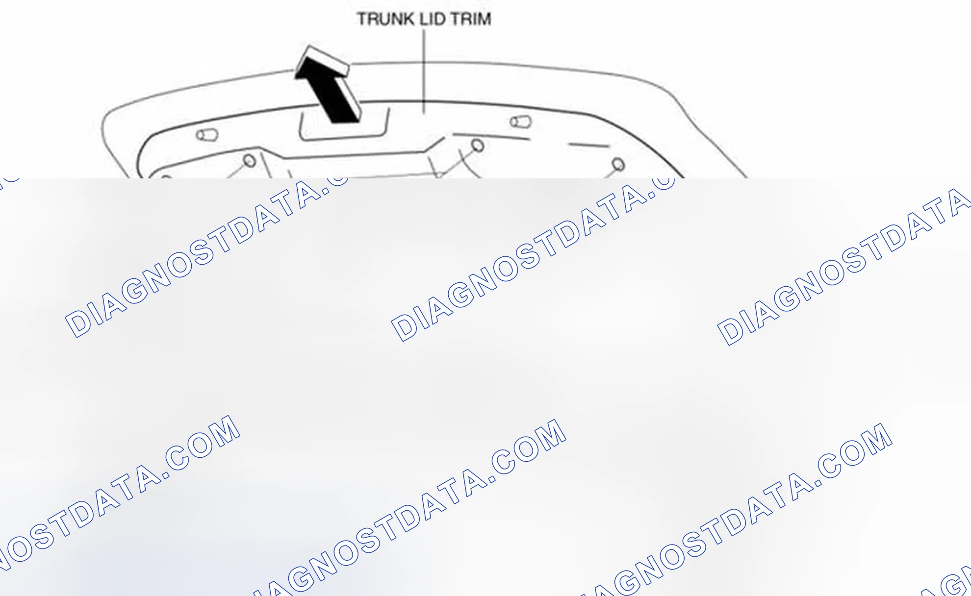Scheme 162: TRUNK LID TRIM REMOVAL/INSTALLATION