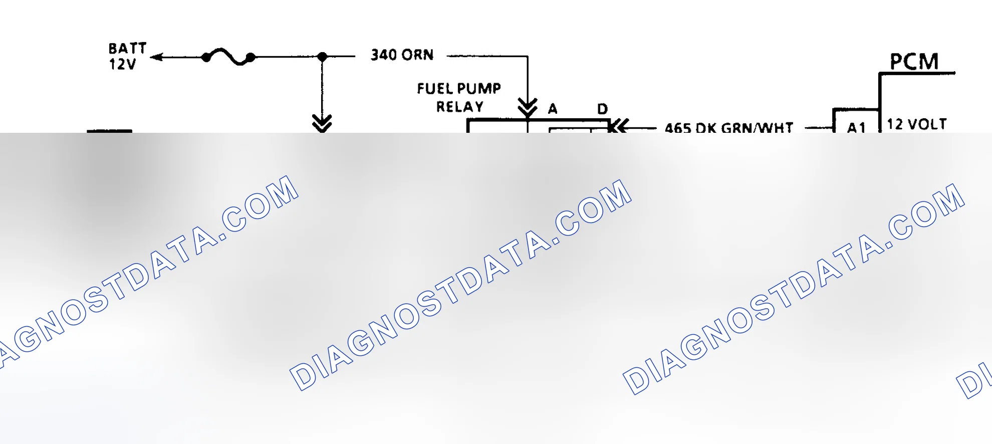 Scheme 139: Code 54 Schematic (G Series W/4L80-E Trans.) Fuel Pump Circuit