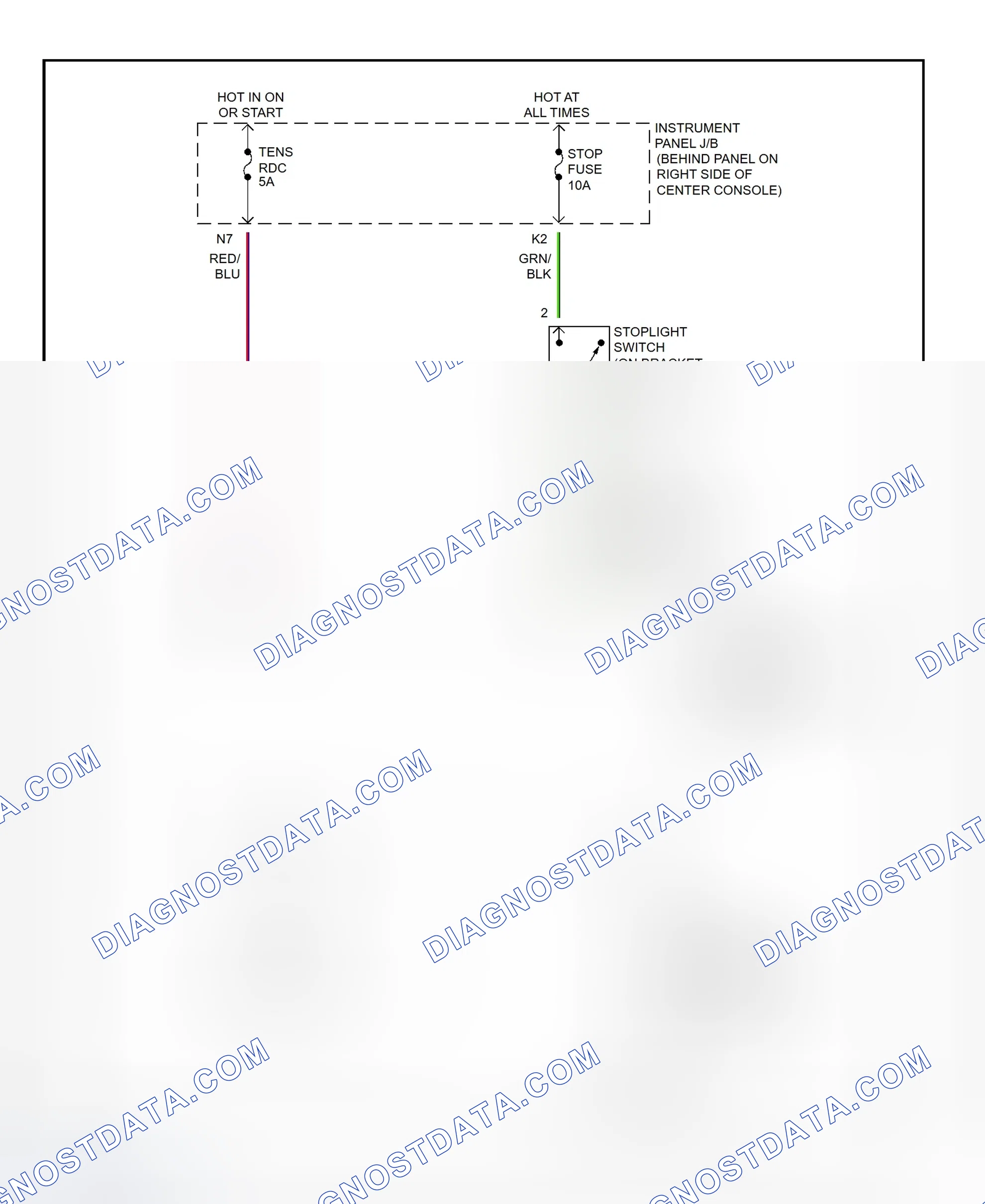 Scheme 428: Shift Interlock System Wiring Diagram (2002 - Toyota Celica)
