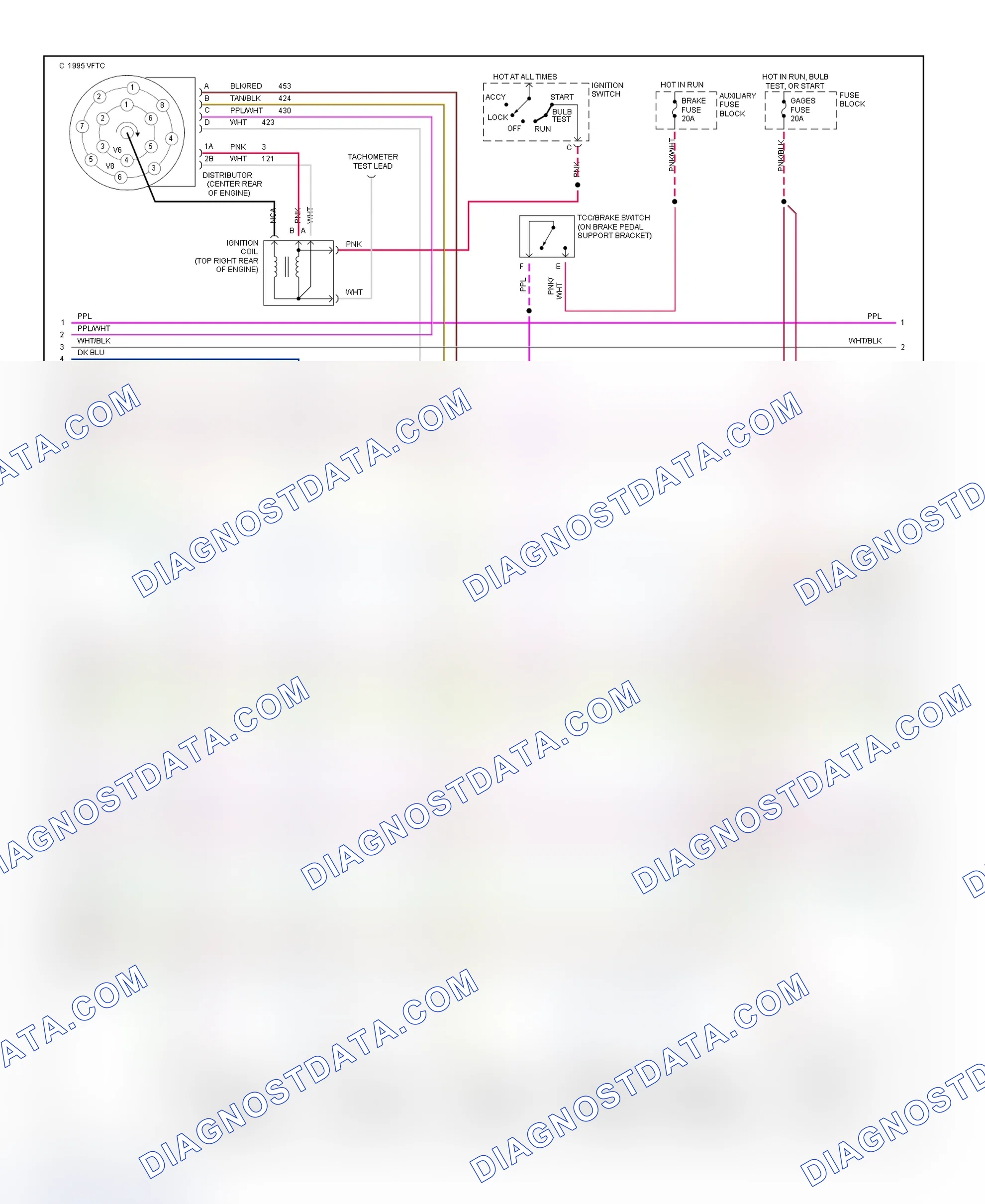 Scheme 321: Wiring Diagram (Van - 4.3L With 4L60-E - 2 Of 3)