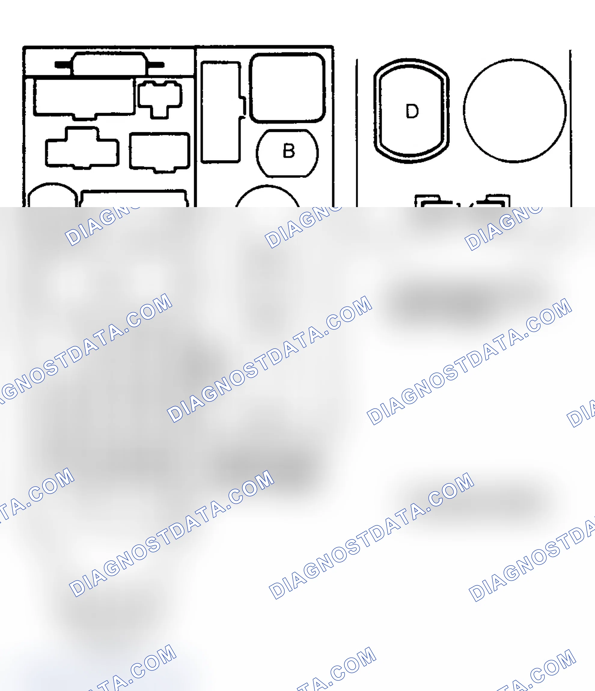Scheme 12: PASSENGER COMPARTMENT FUSE PANEL IDENTIFICATION (1987-91)