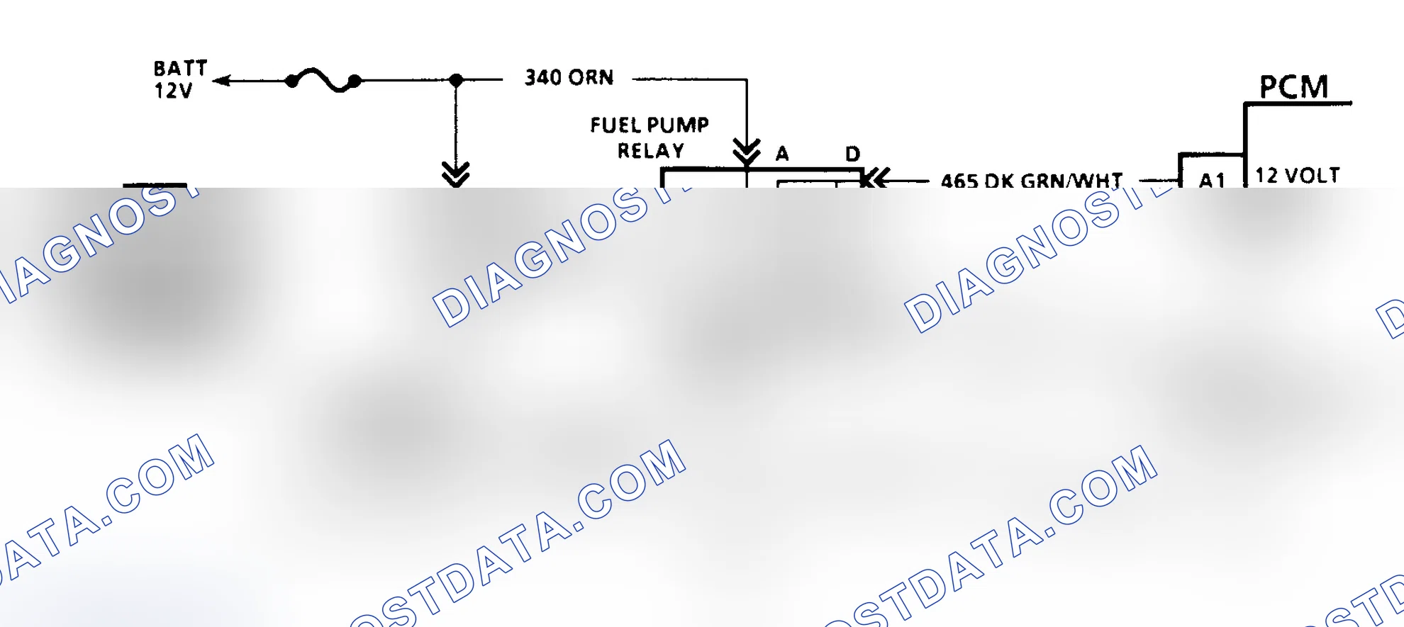 Scheme 139: Code 54 Schematic (G Series W/4L80-E Trans.) Fuel Pump Circuit