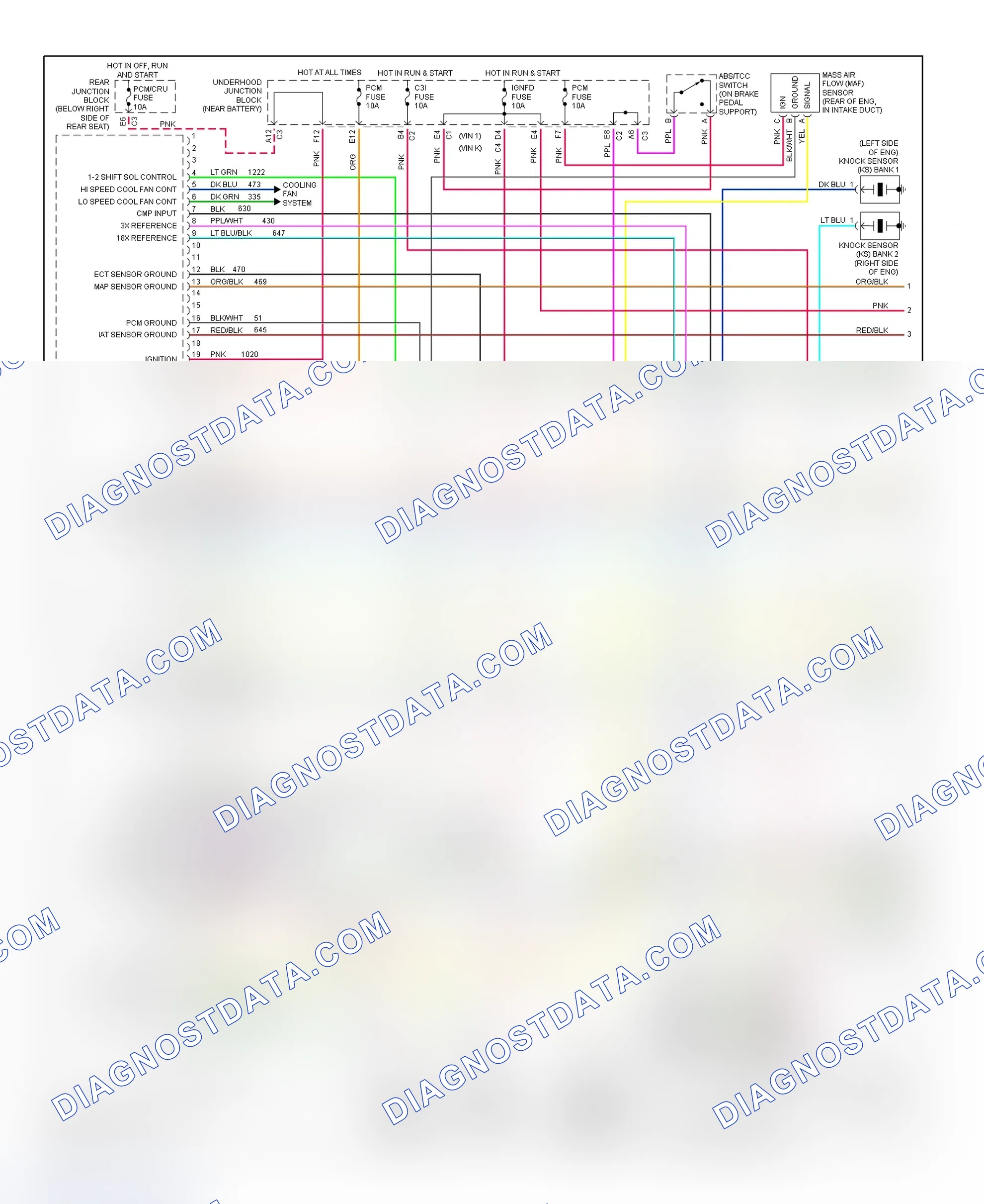 Scheme 150: PCM Wiring Diagram (Park Avenue - 3.8L - 1 Of 4)