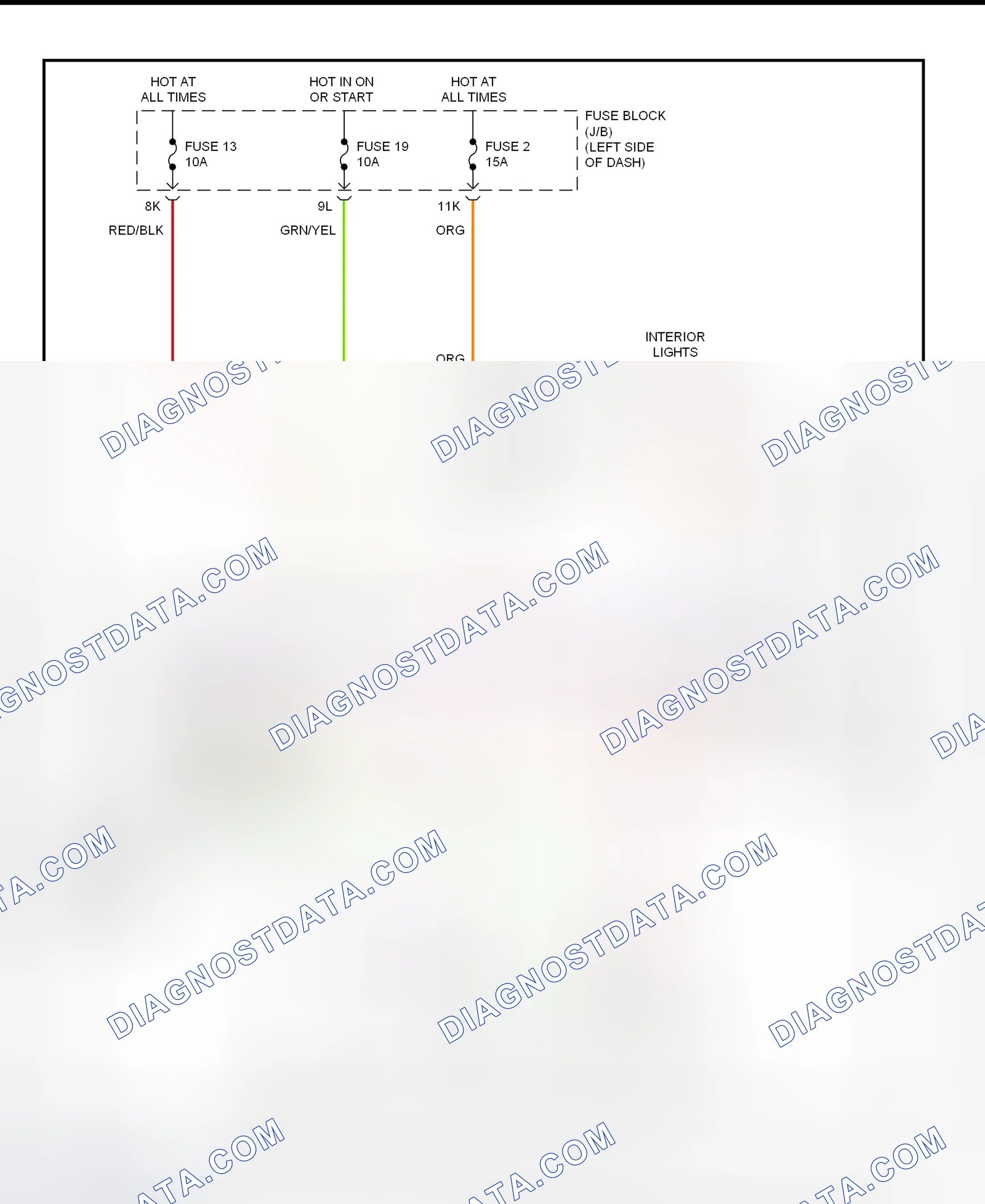 Fig. 17: Shift Interlock System Wiring Diagram (2002 Infiniti I35)