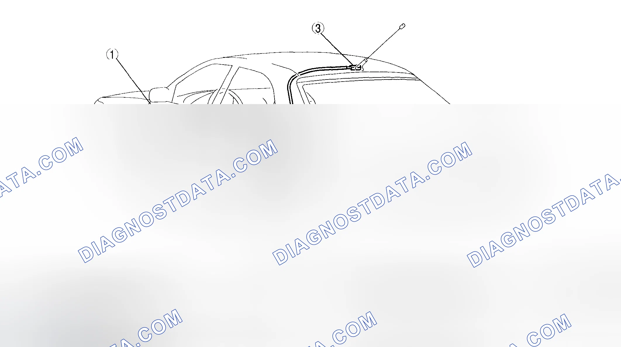 Scheme 36: ANTENNA FEEDER LOCATION [5-DOOR]