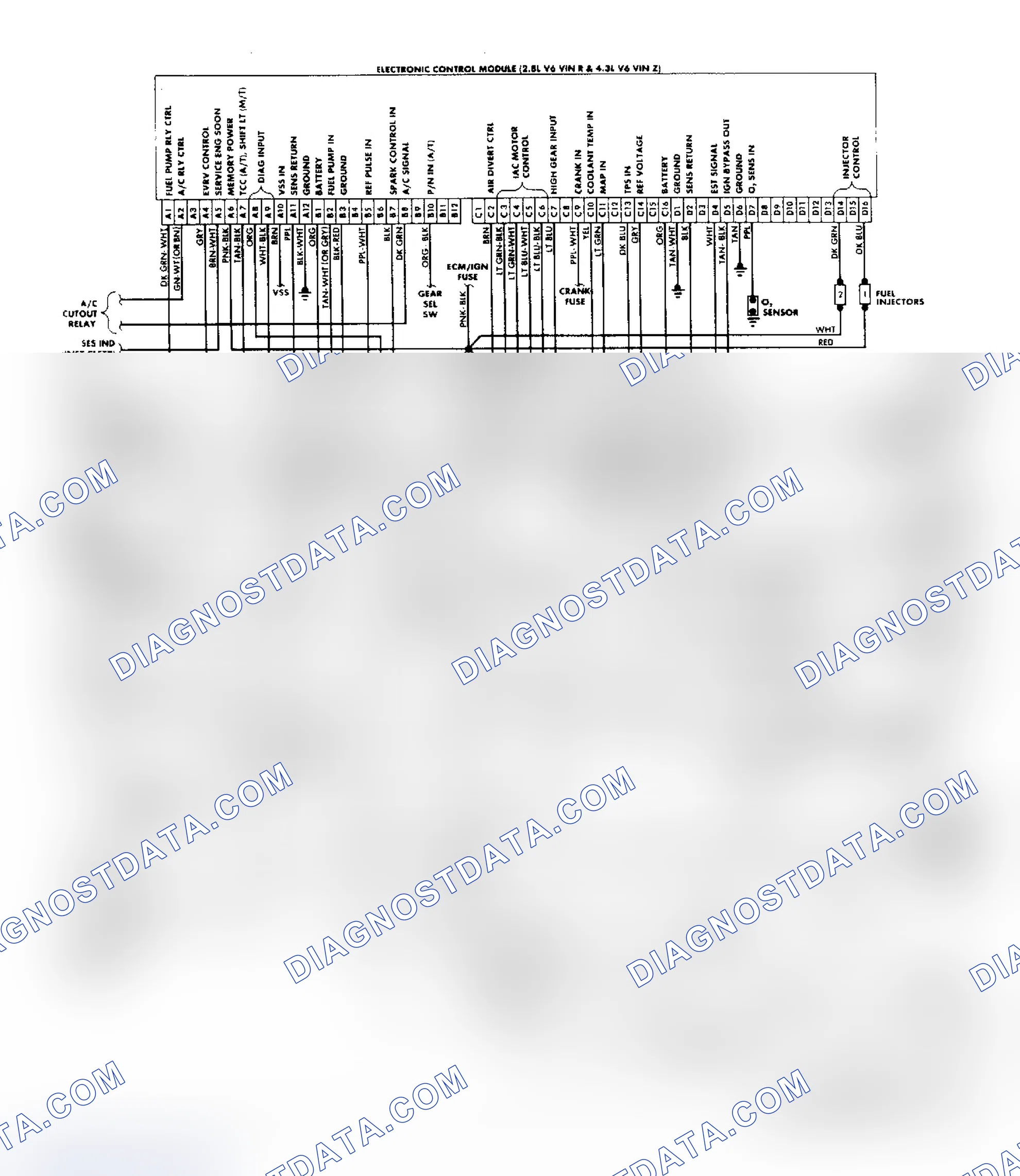 Scheme 156: "S/T" Series (2.8L & 4.3L) Wiring Diagram