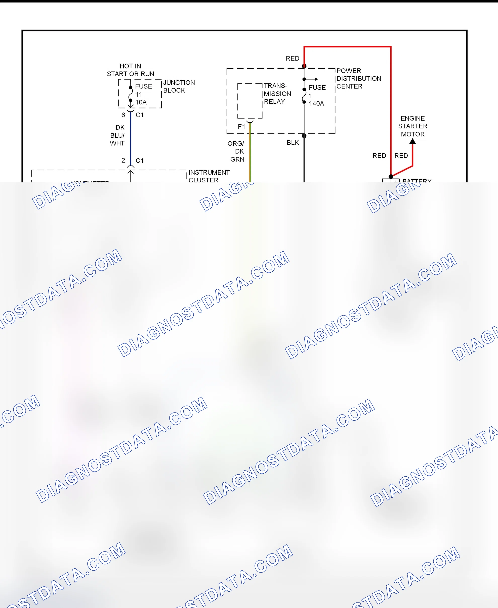 Scheme 4: Charging System Wiring Diagram (Ram Van & Ram Wagon)
