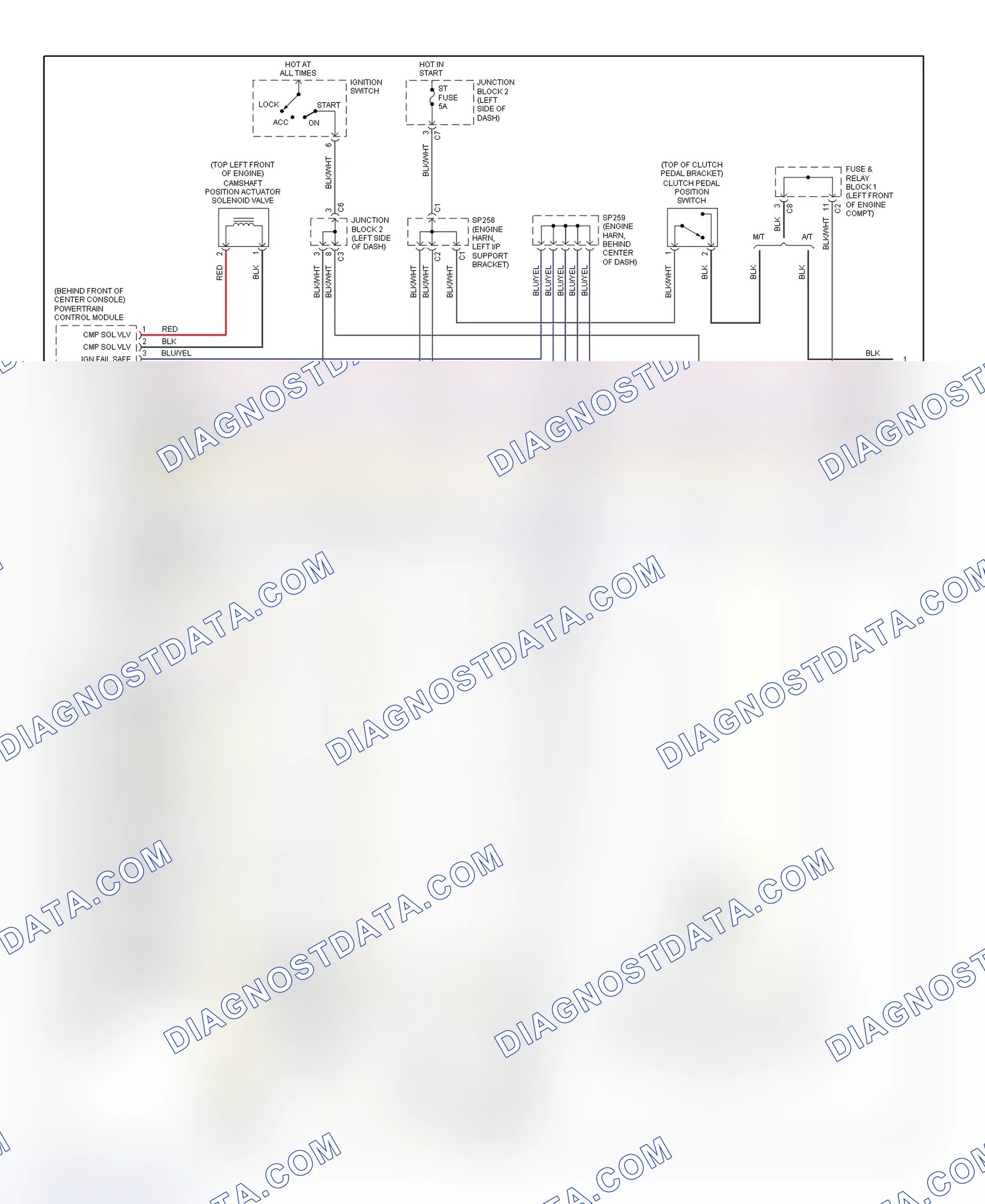 Scheme 148: PCM Wiring Diagram (Prizm - 1.8L Without 4-Speed A/T - 1 Of 3)