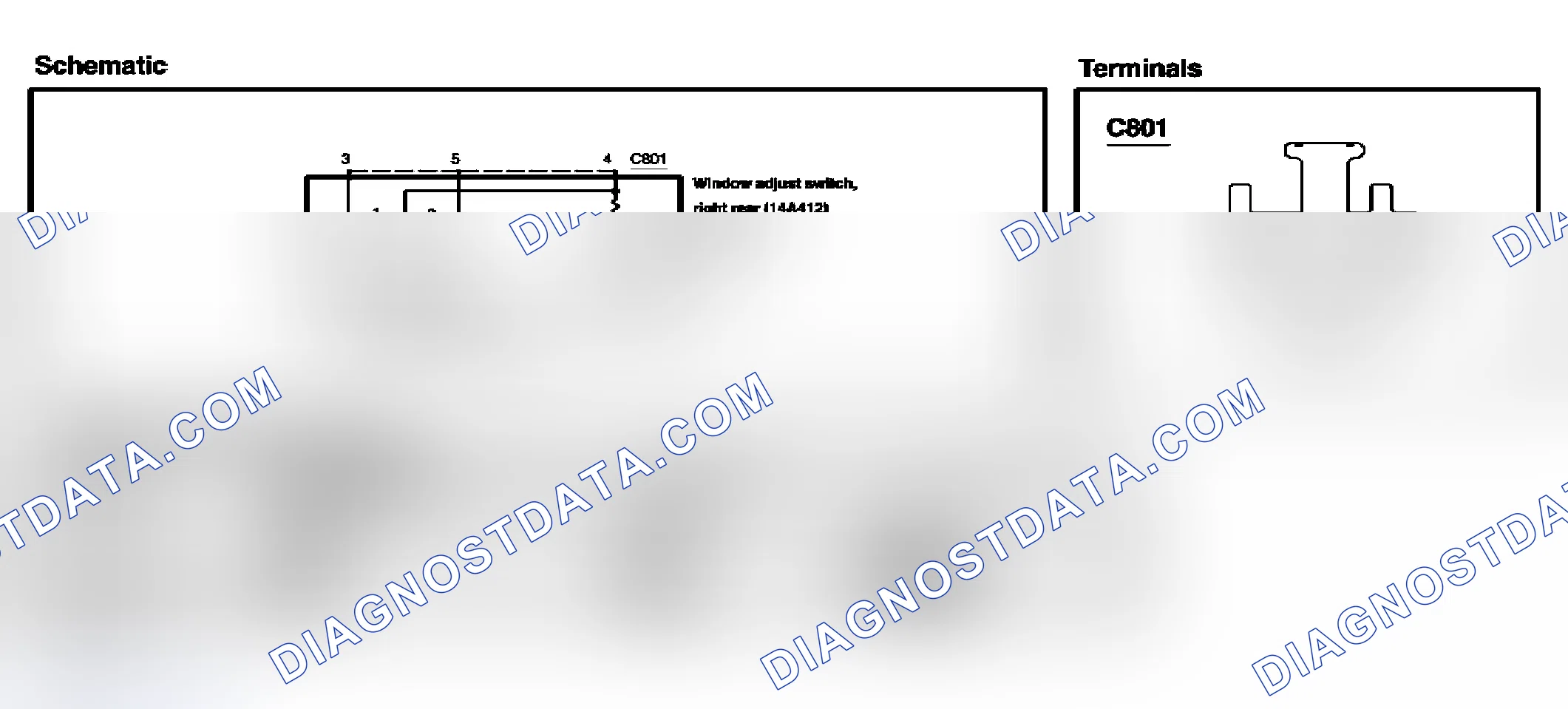 Scheme 17: Window adjust switch, right rear (14A412)
