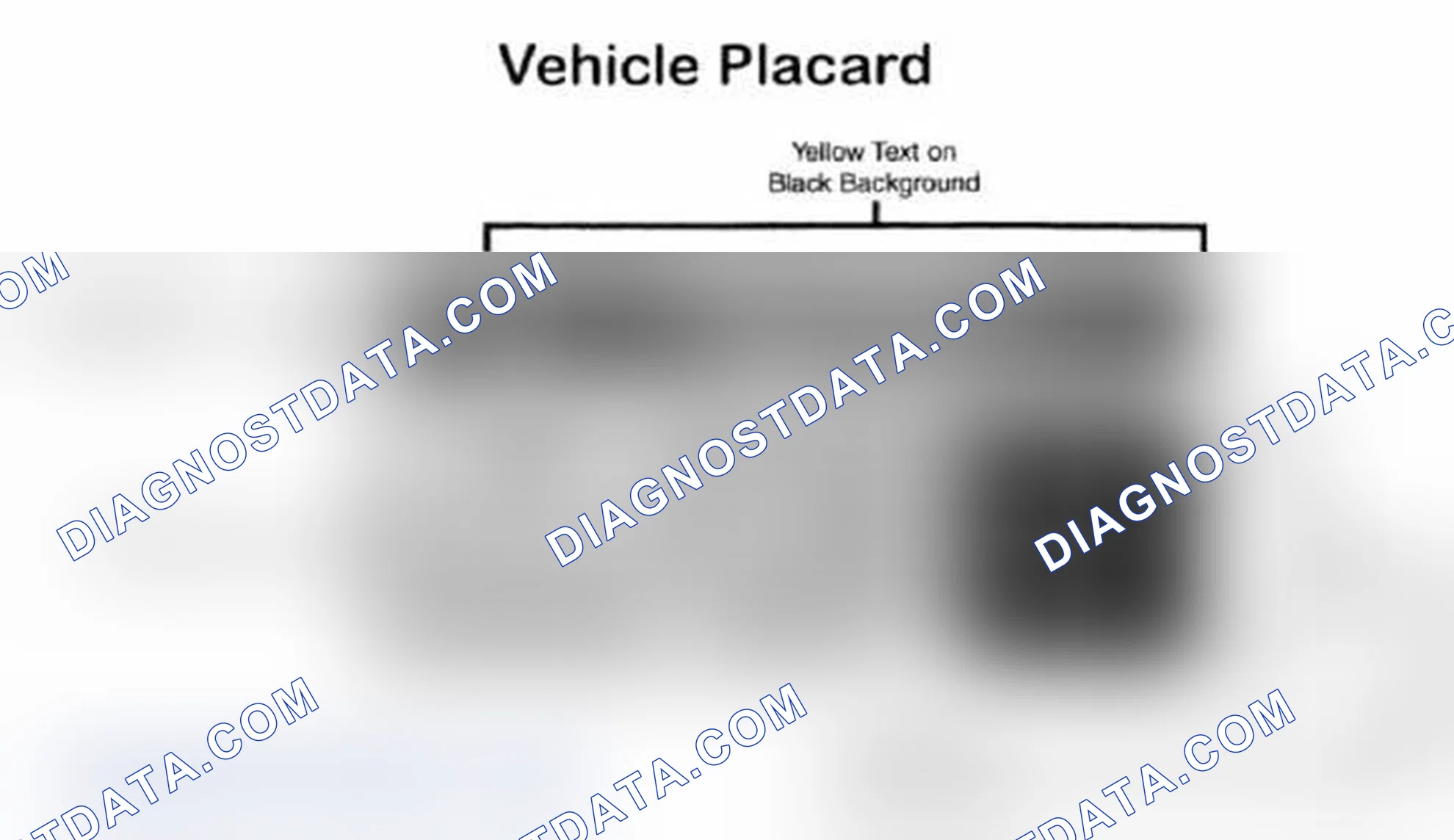 Scheme 28: Vehicle Tire Placard - Typical