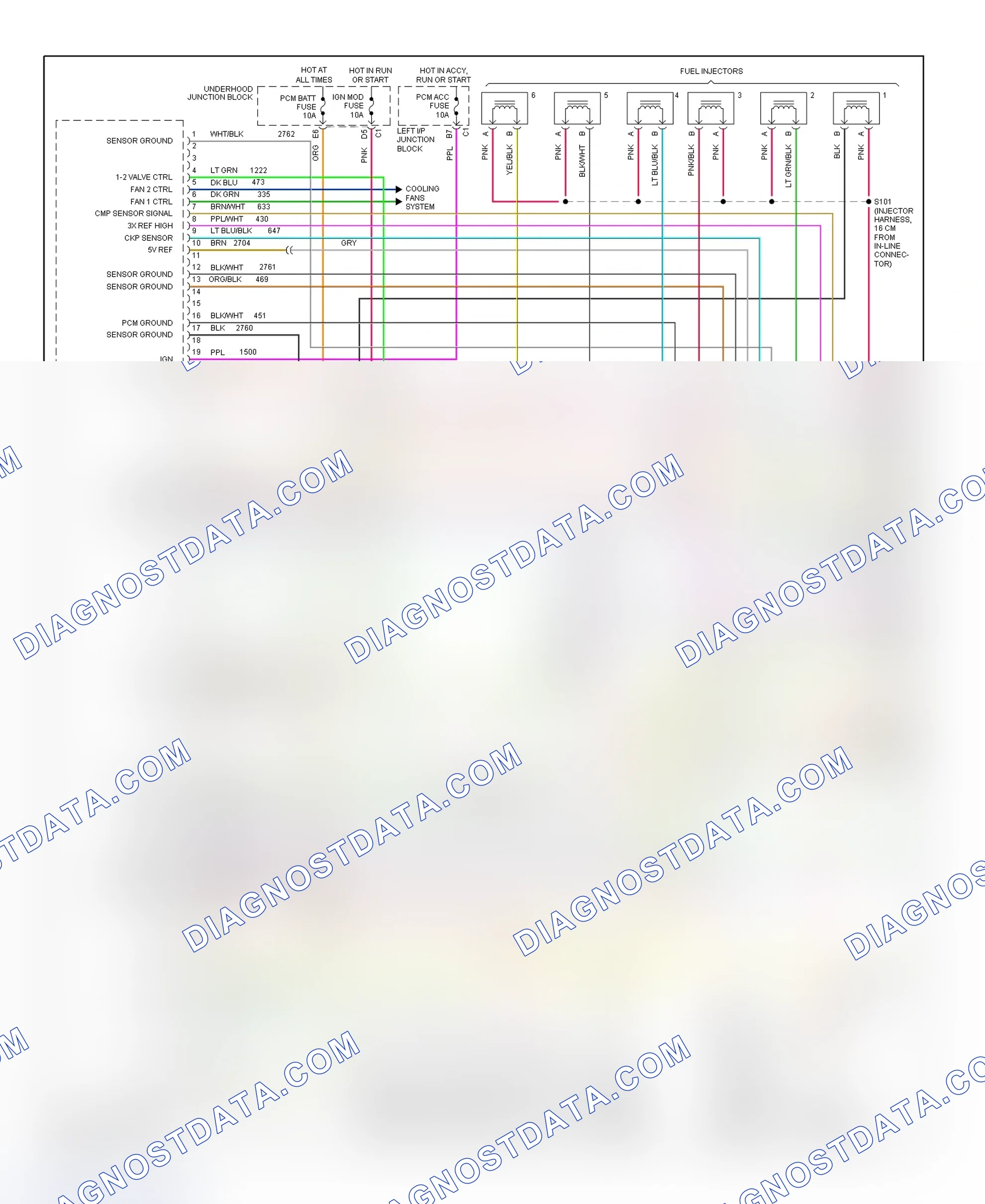 Scheme 68: PCM Wiring Diagram (Cutlass & Malibu - 3.1L - 1 Of 3)