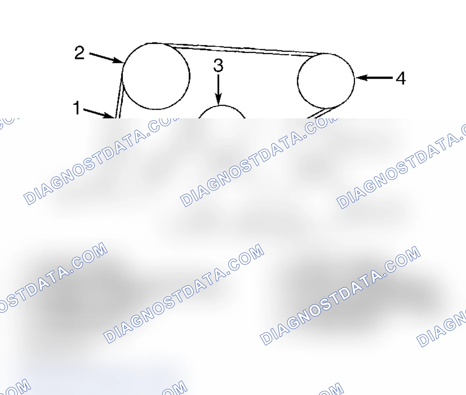 Scheme 30: Drive Belt Routing (1999 3.8L Windstar)