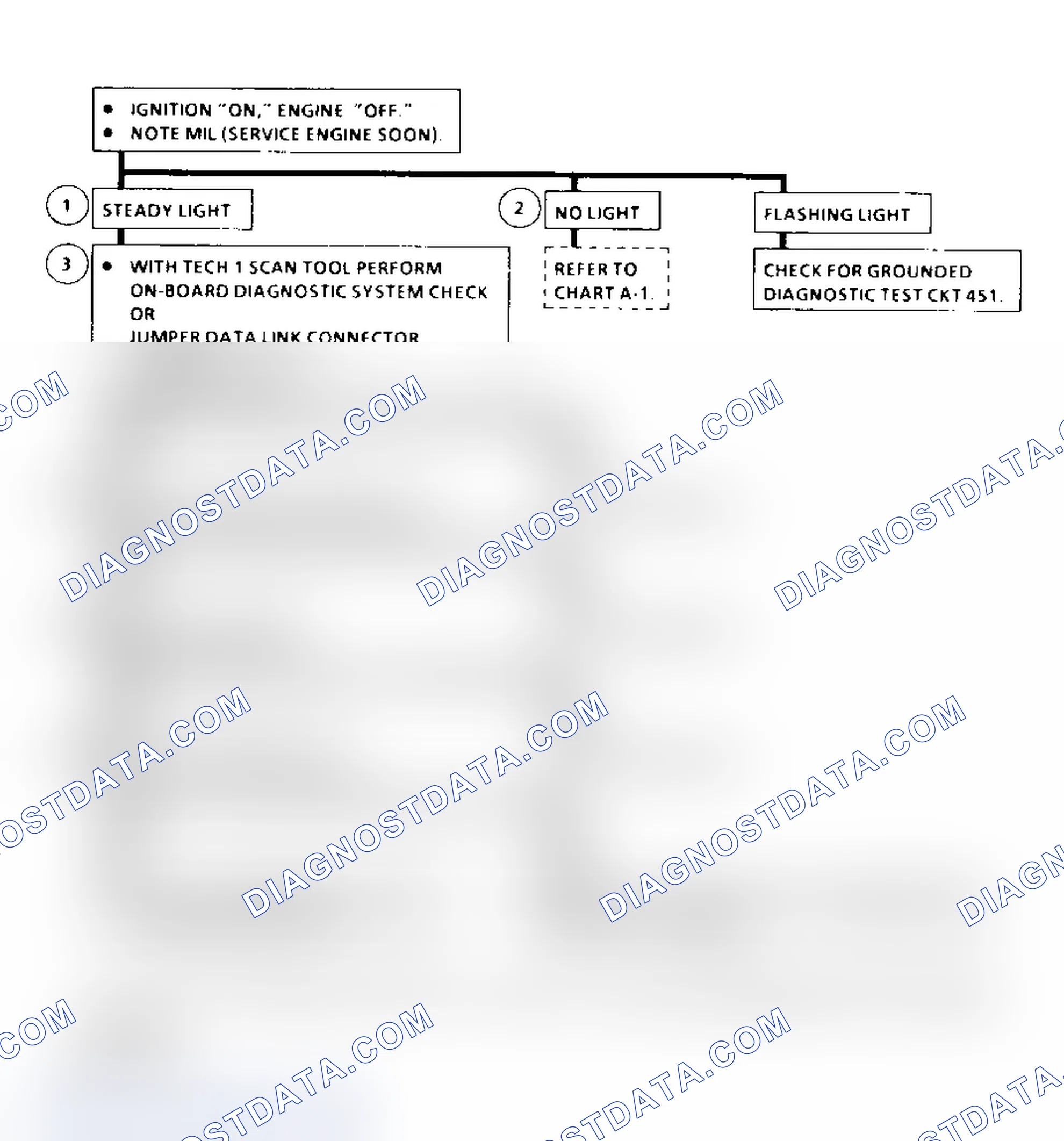 Scheme 313: Diagnostic System Check Flow Chart ("C" & "K" Series)