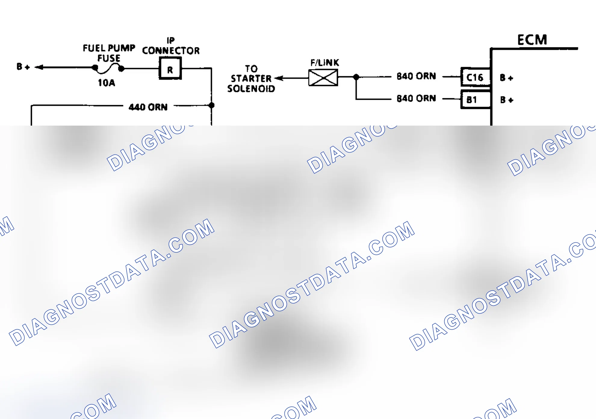 Scheme 80: Code 54: Fuel Pump Circuit Circuit Diagram (3.1L)