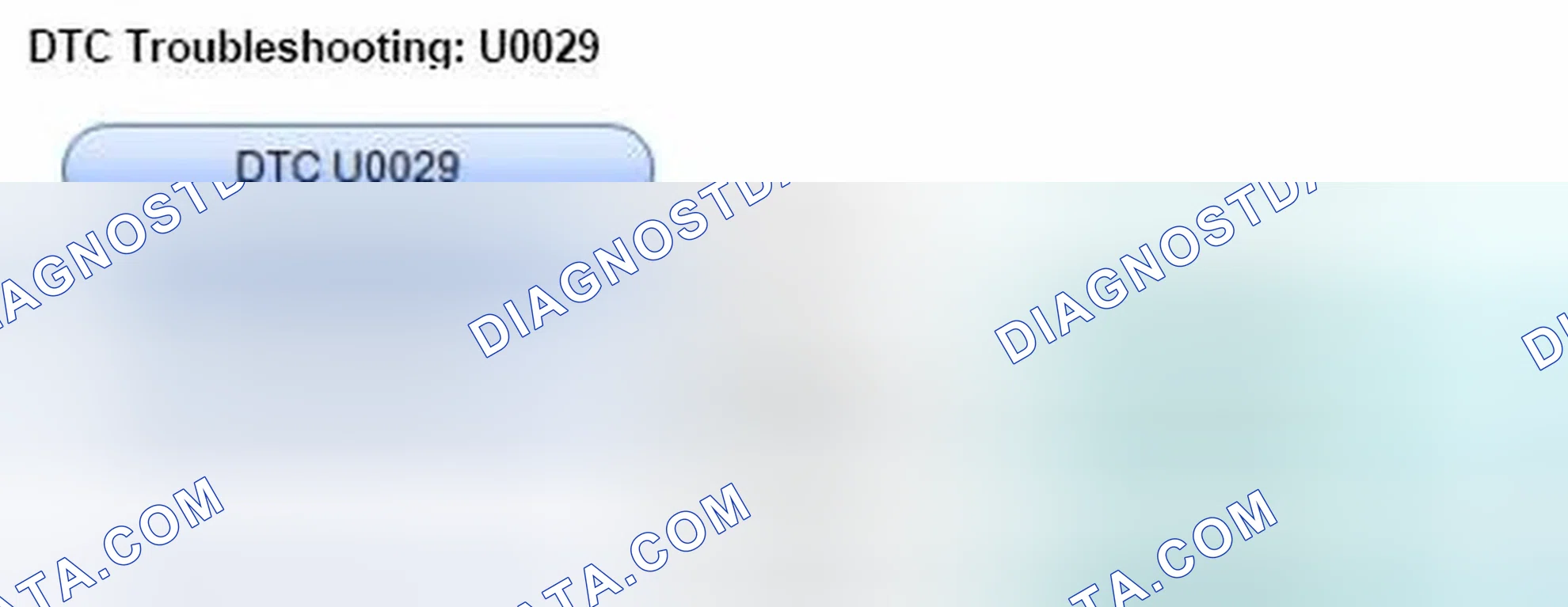 Scheme 70: DTC U0029: F-CAN Communication Line Error