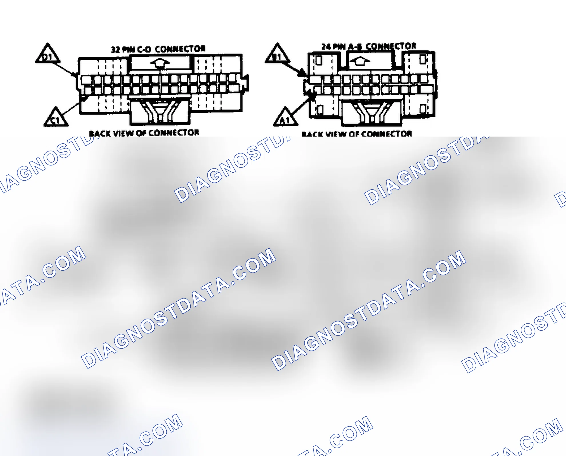 Scheme 444: Schematic A1, No "Service Engine Soon" Light (2.8L & 5.0L)