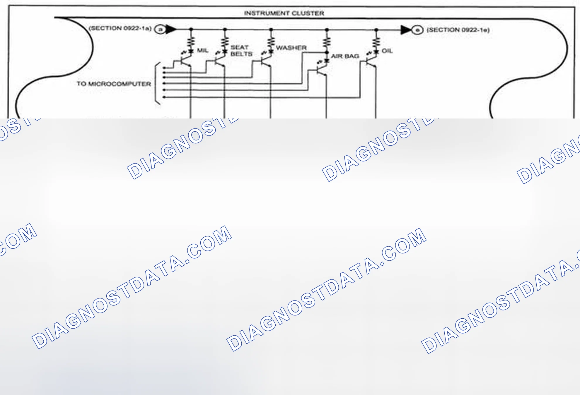 Scheme 340: Instrument Cluster System Wiring Diagram - 0922-1d (1 Of 2)