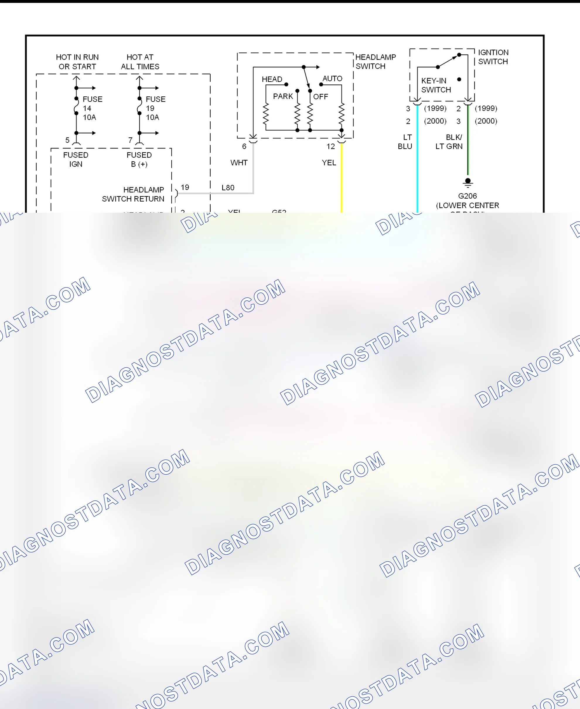 Fig. 4: Warning Systems Wiring Diagram (Concorde, Intrepid, LHS & 300M)