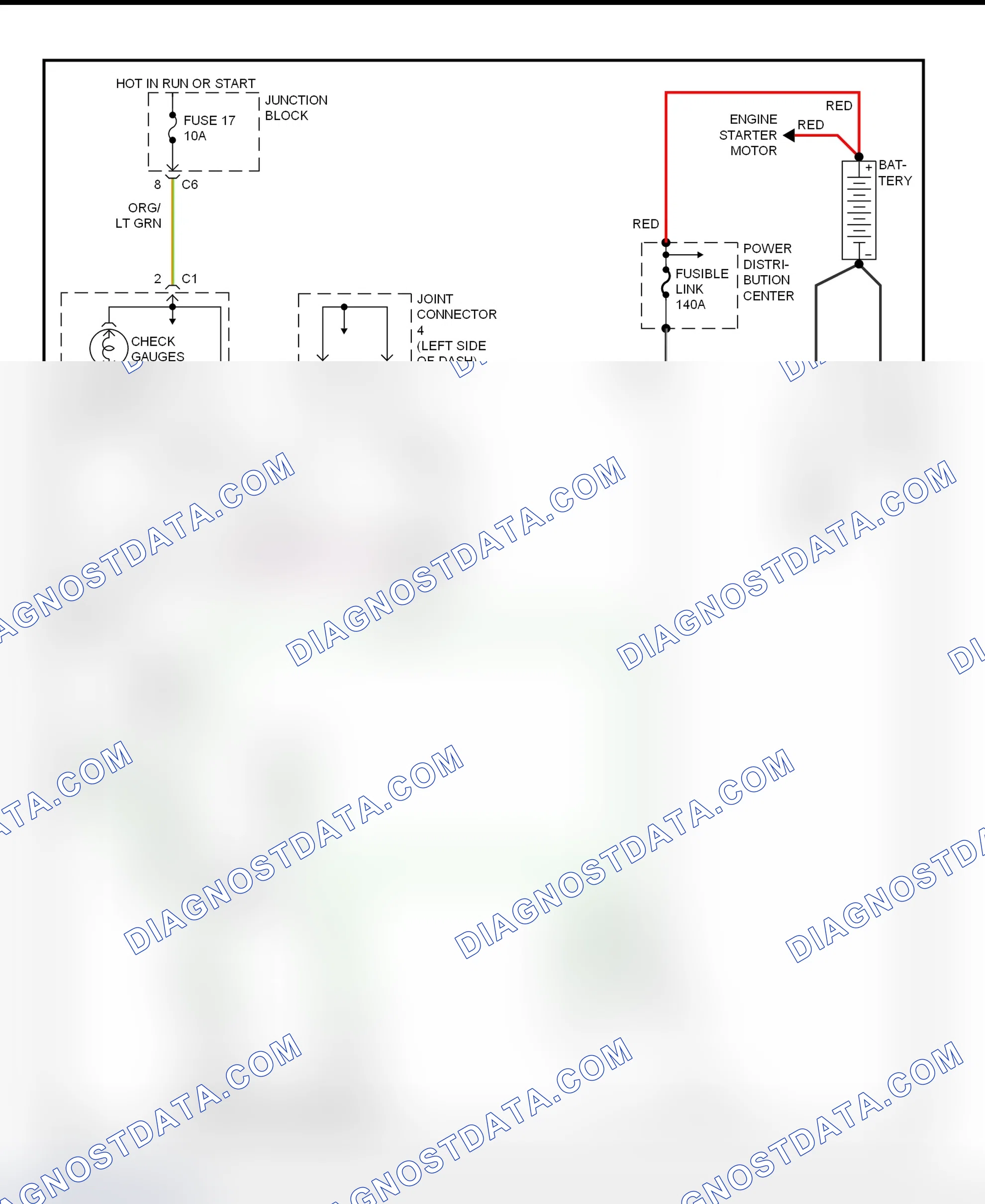Scheme 1: Charging System Wiring Diagram (Dakota)