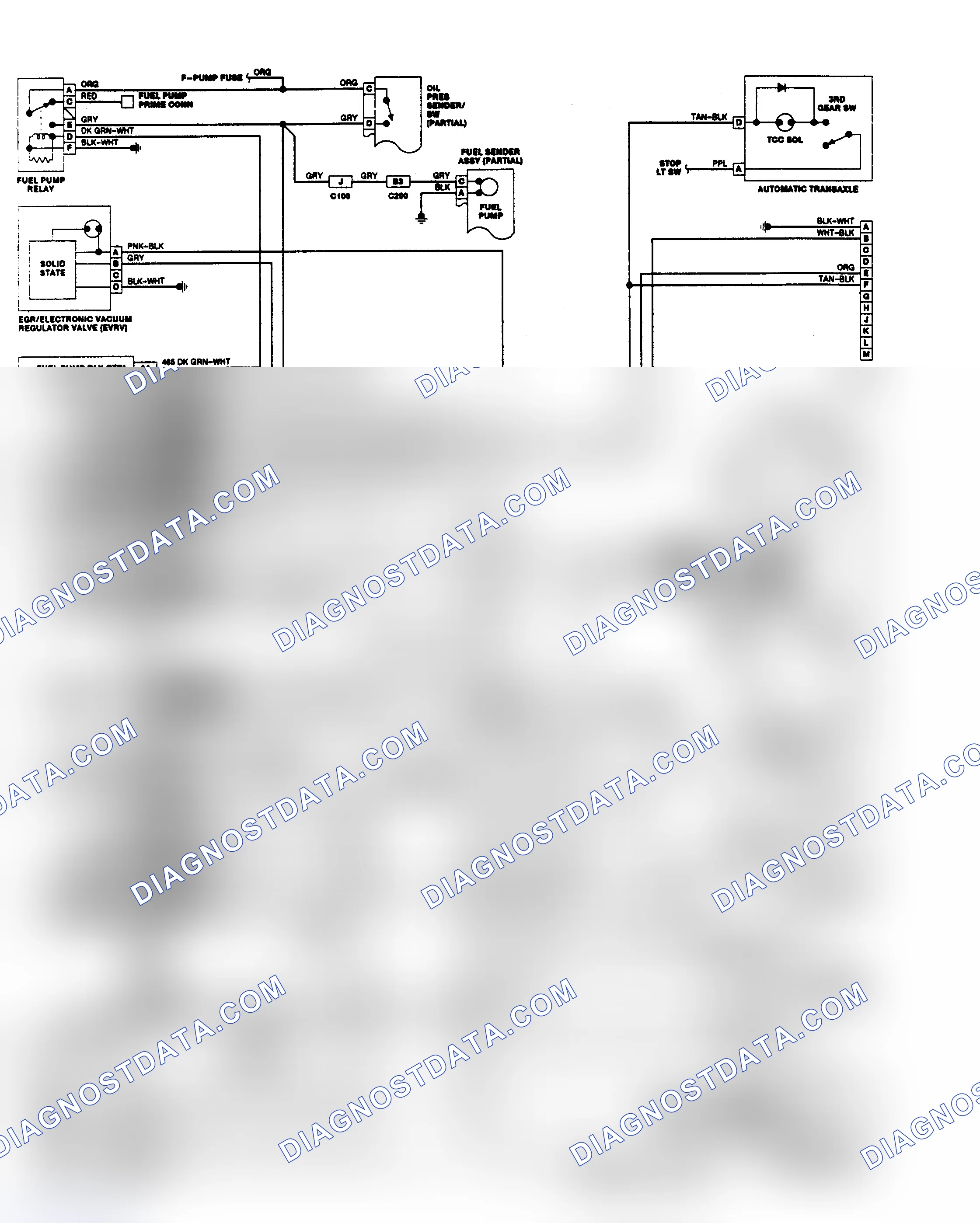 Scheme 3: Wiring Diagram (Lumina APV, Silhouette & Trans Sport 3.1L)