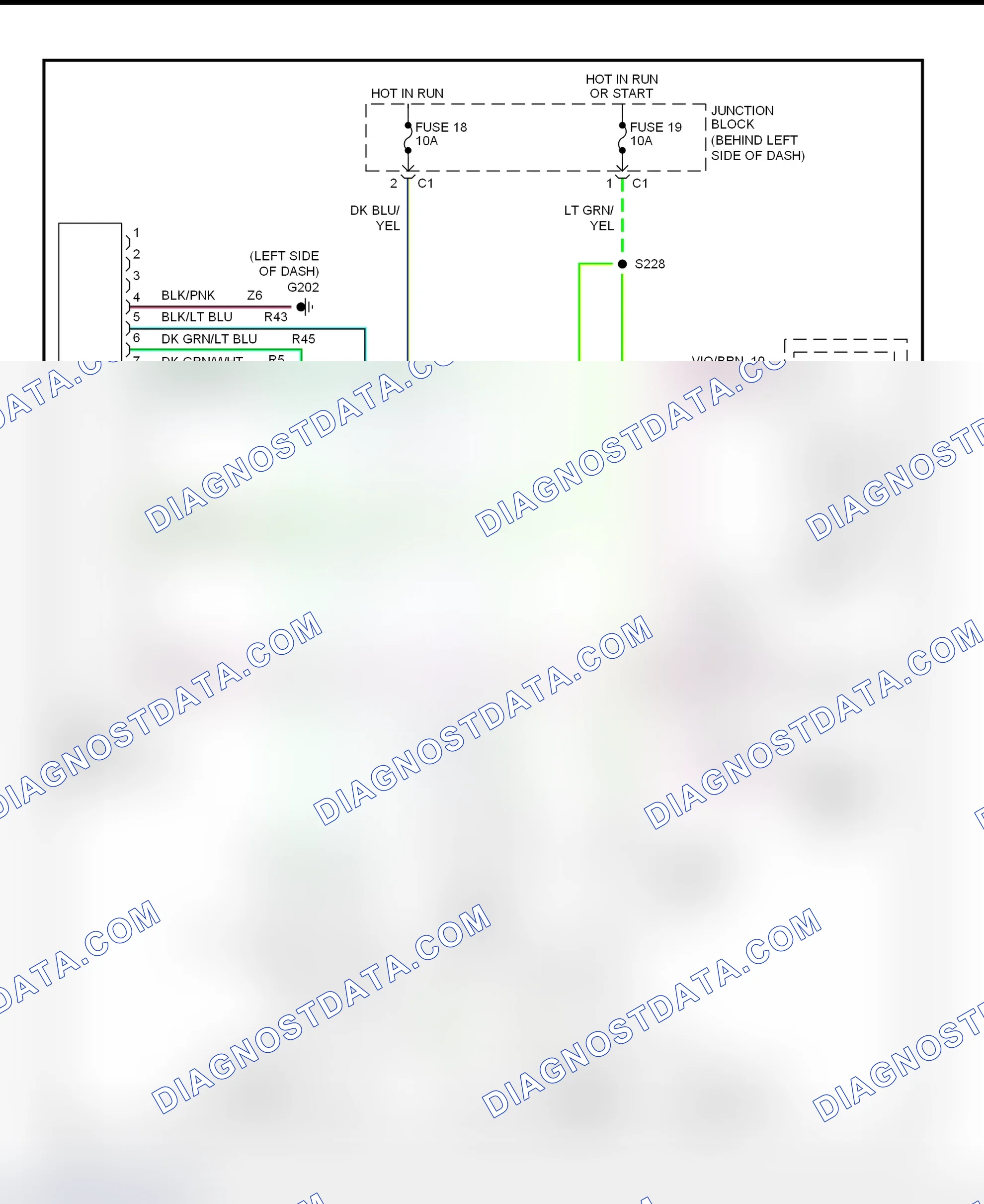 Scheme 1: Air Bag System Wiring Diagram (Ram Van/Wagon)