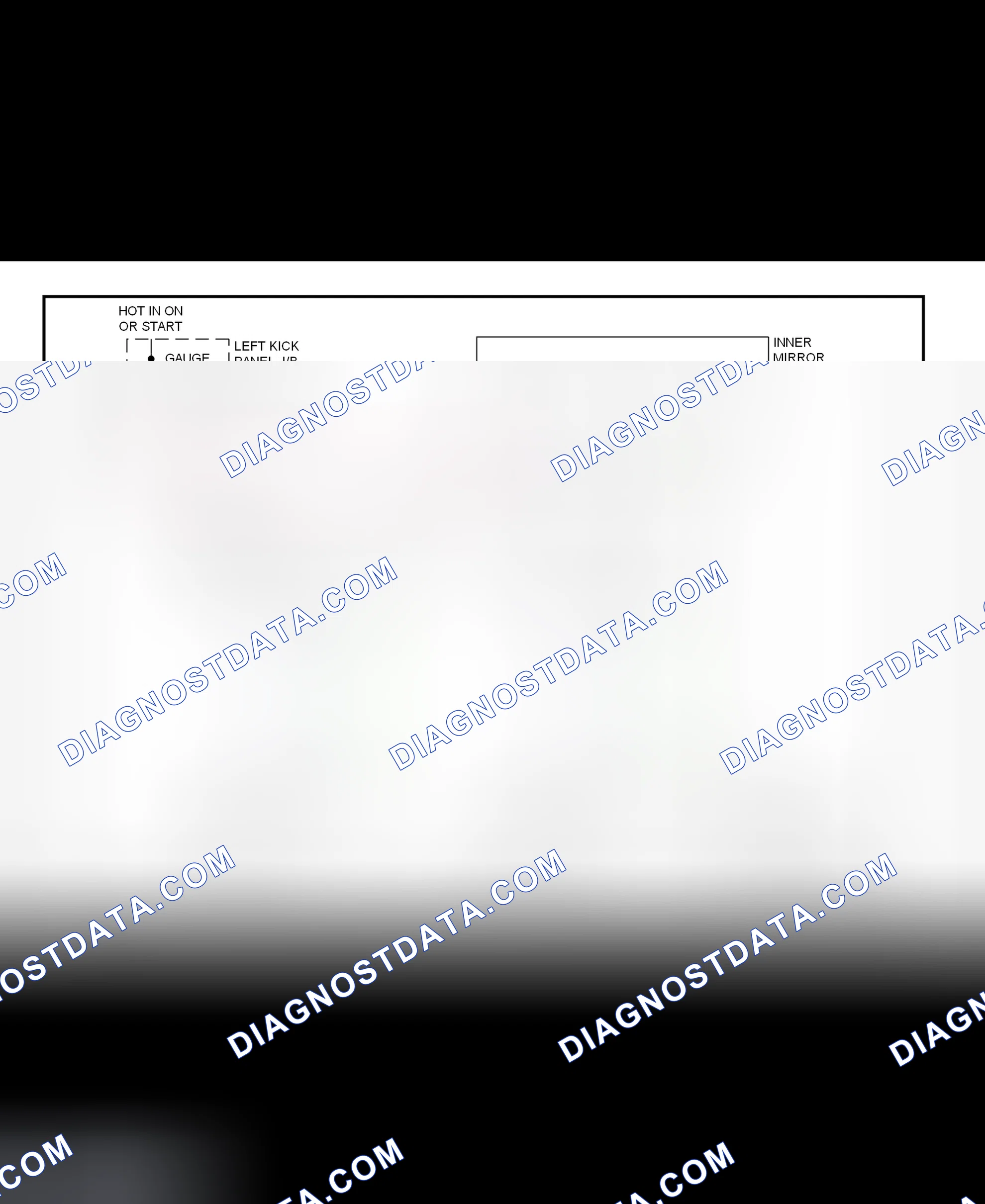 Scheme 7: Power Mirror System Wiring Diagram (LX470 - Automatic Day/Night Mirrors)